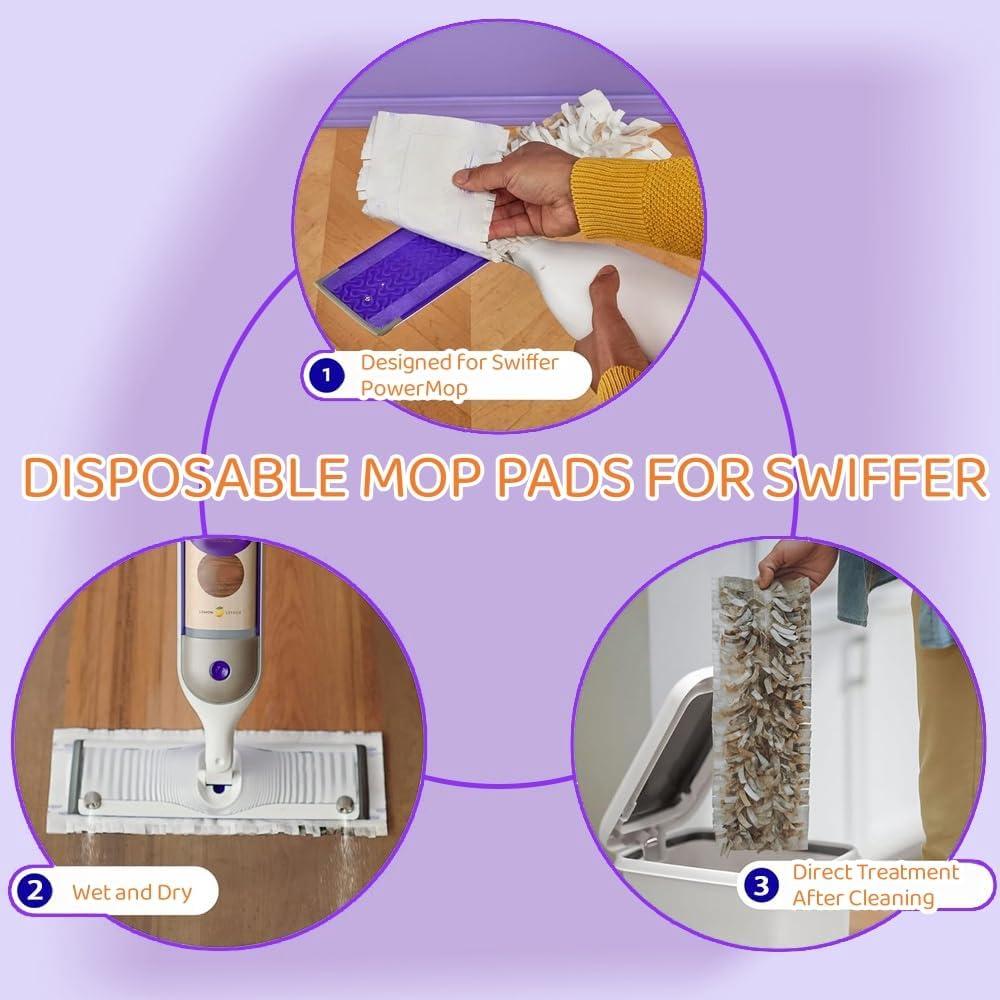 Recargas de Almohadilla para Mopa de Madera S.wiffer PowerMop - 25 Unidades