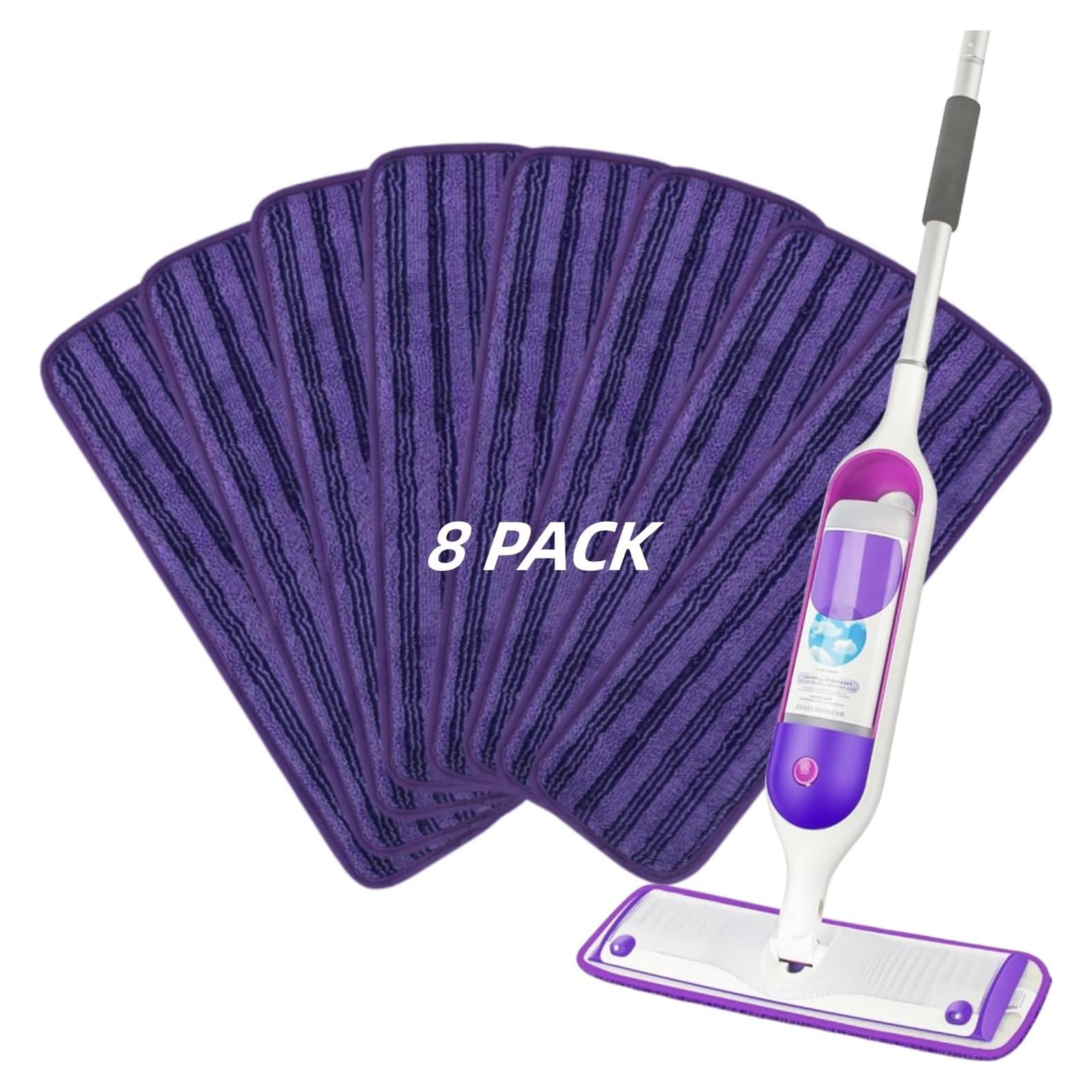 Paños de Mopa Reutilizables ITidyHome para Swiffer PowerMop - 8 Unidades