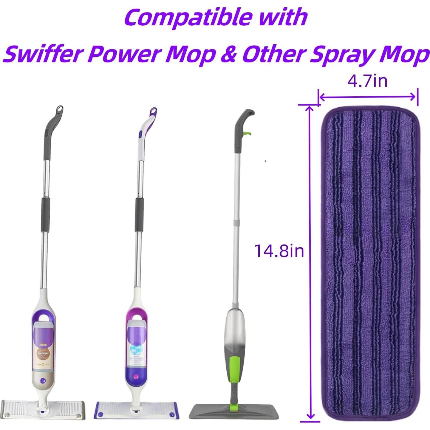 Paños de Mopa Reutilizables ITidyHome para Swiffer PowerMop - 8 Unidades