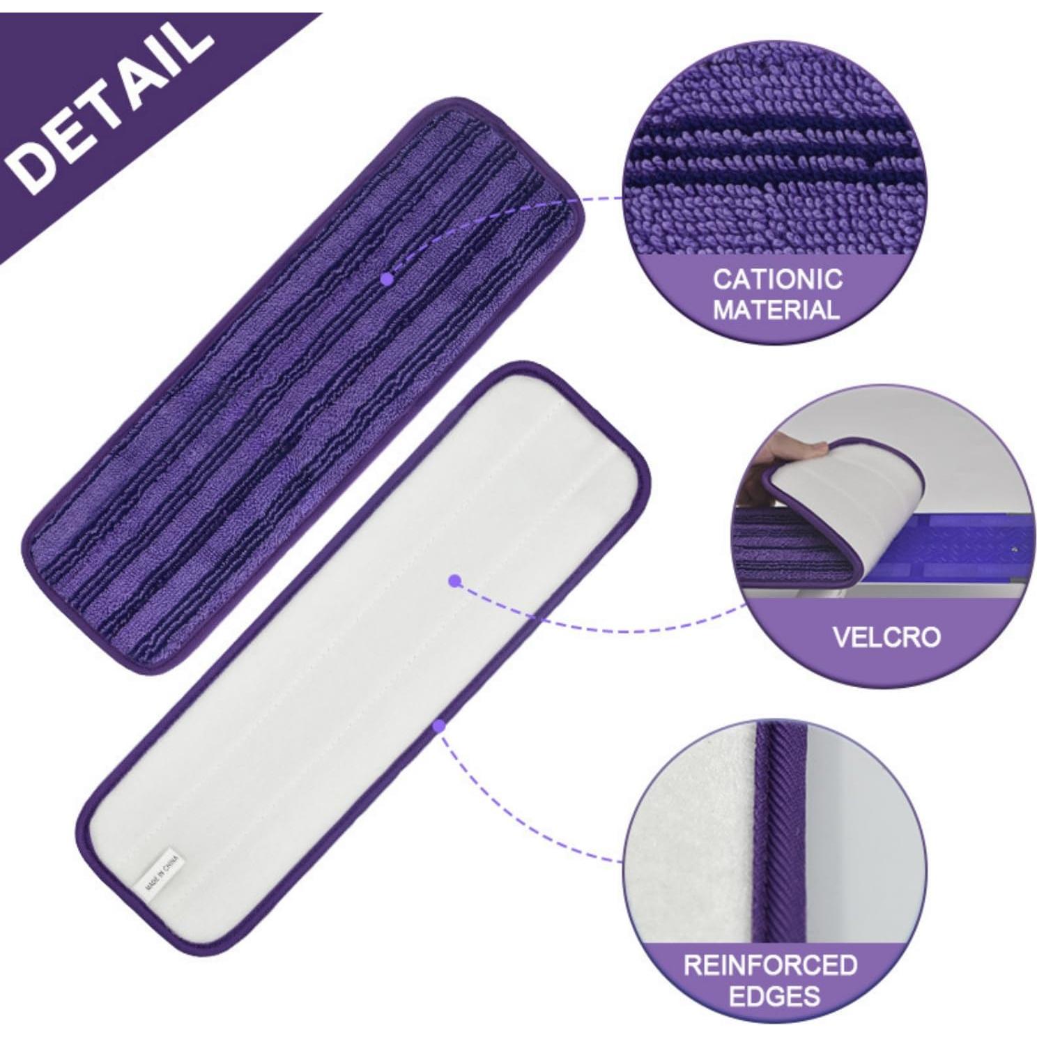 Paños de Mopa Reutilizables ITidyHome para Swiffer PowerMop - 8 Unidades