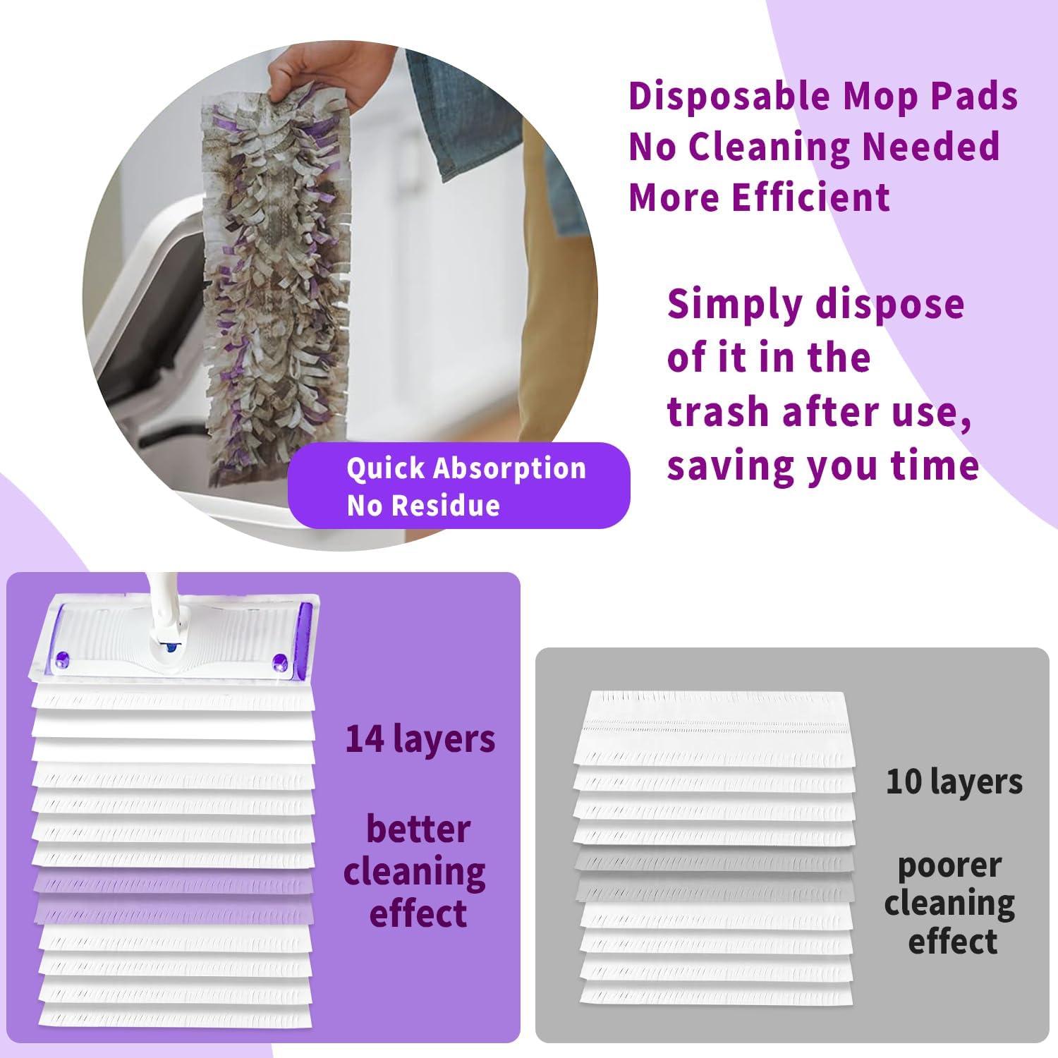 12 Almohadillas Desechables para Mopa Swiffer Power Mop 38x14cm