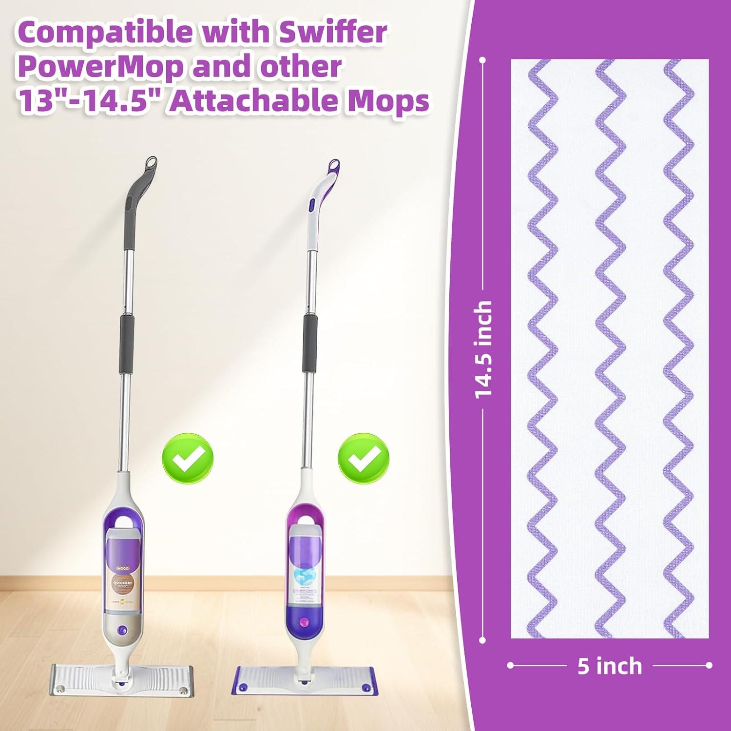 50 Almohadillas de Microfibra Nicemiya para Mopas Swiffer 36.83x12.7cm