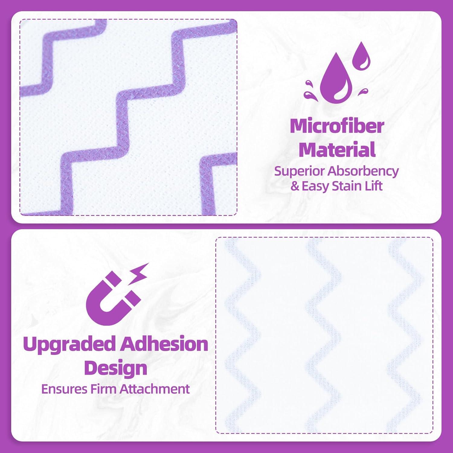 50 Almohadillas de Microfibra Nicemiya para Mopas Swiffer 36.83x12.7cm