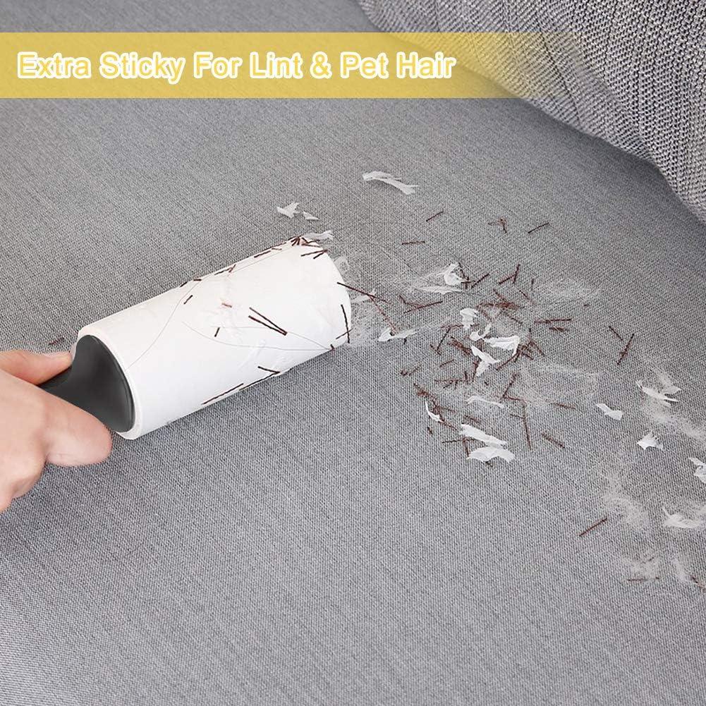 Rodillo Quitapelusas Adhesivo para Mascotas - Paquete de 8