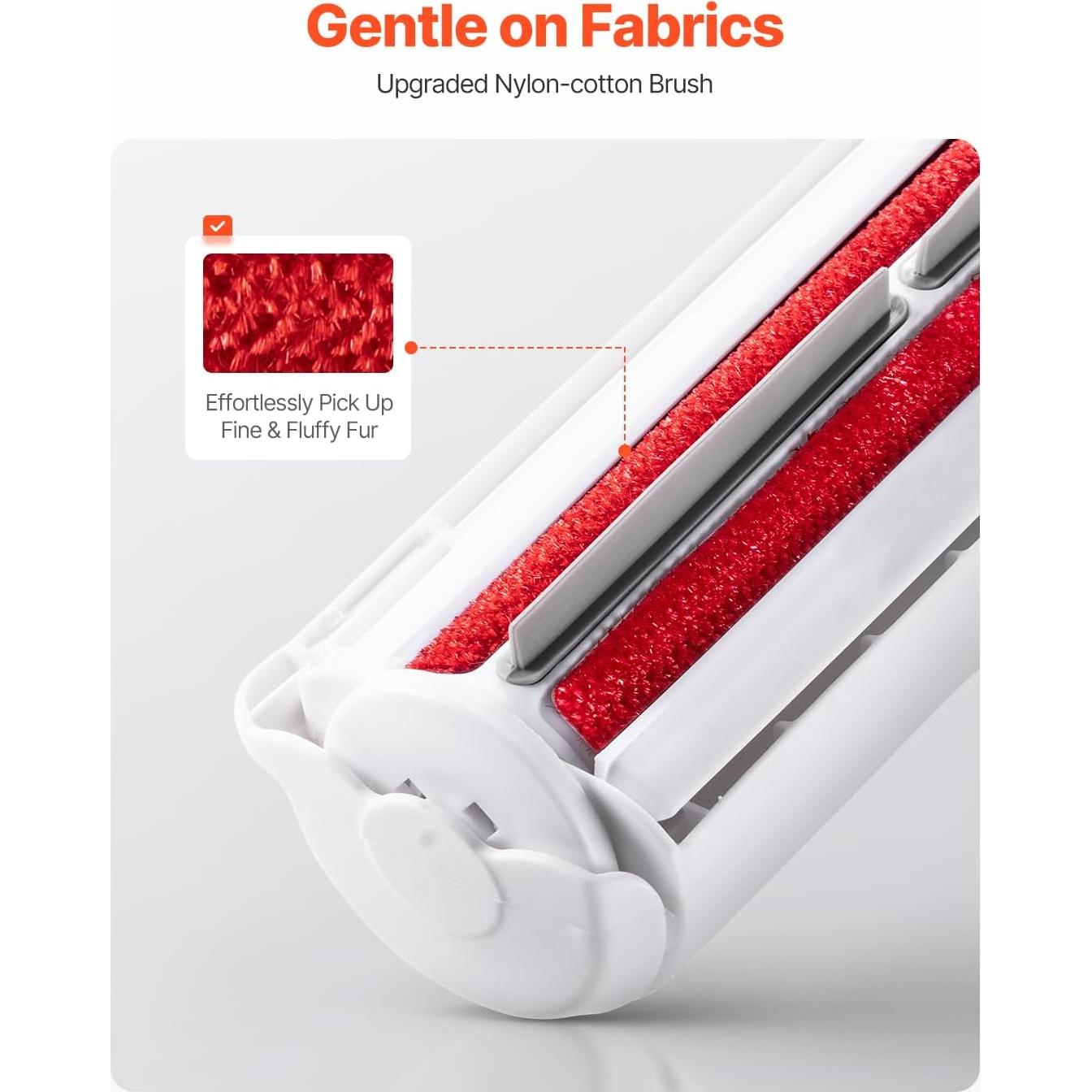 Rodillo Quitapelos Reutilizable VEVOR para Mascotas 36mm