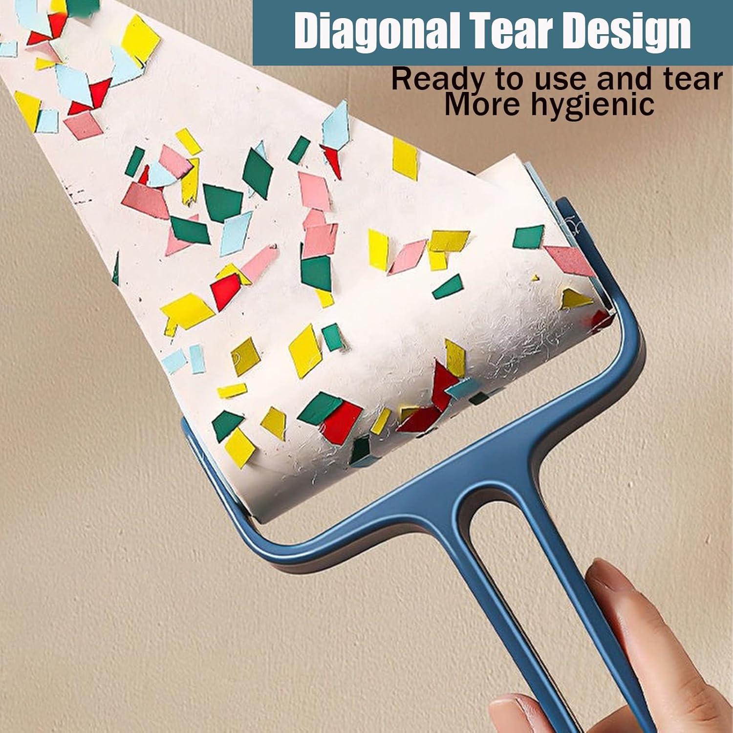 Rodillo de Pelusa Rgqphantom 300 Hojas para Mascotas Azul