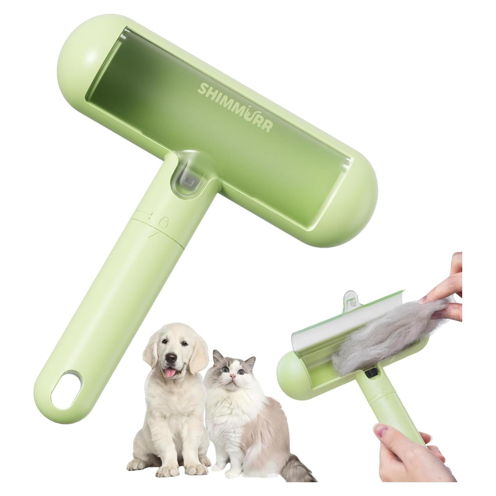 Removedor de Pelo de Mascotas SHIMMURR Verde - Rodillo Reutilizable