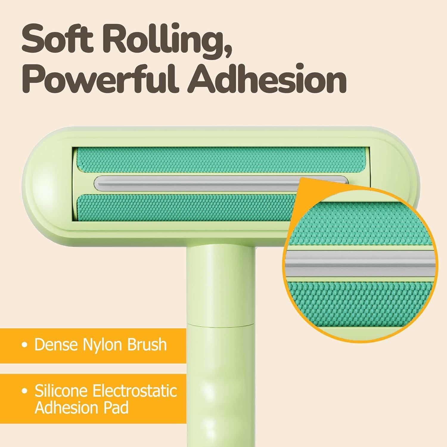 Removedor de Pelo de Mascotas SHIMMURR Verde - Rodillo Reutilizable