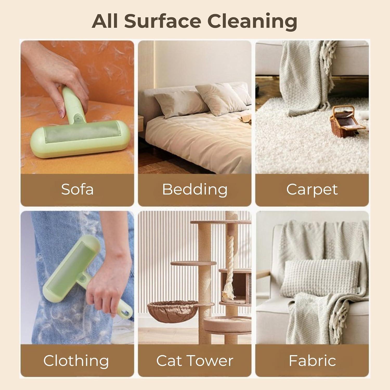 Removedor de Pelo de Mascotas SHIMMURR Verde - Rodillo Reutilizable