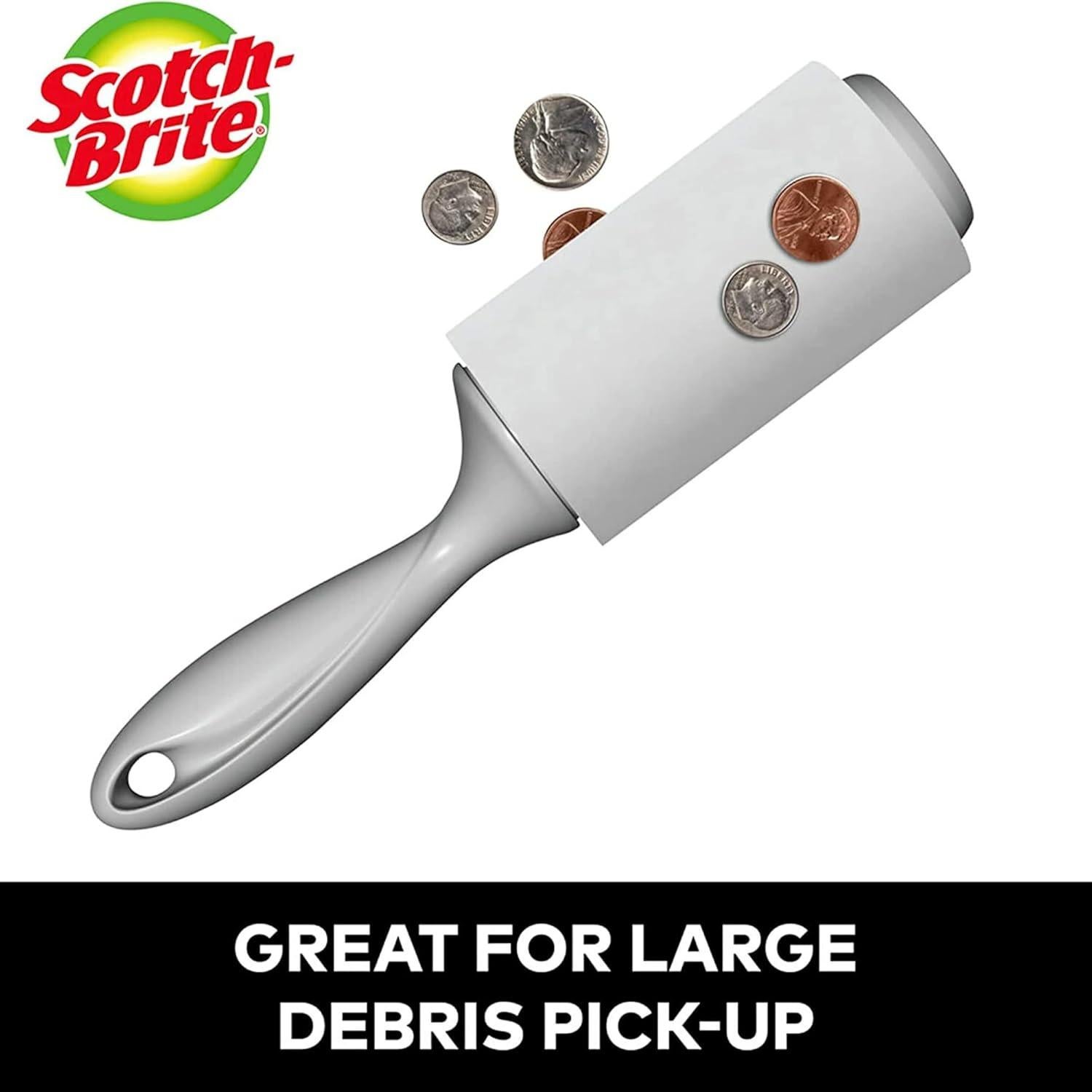 Rodillo para Pelusa de Auto Scotch-Brite 4 Rodillos 288 Hojas