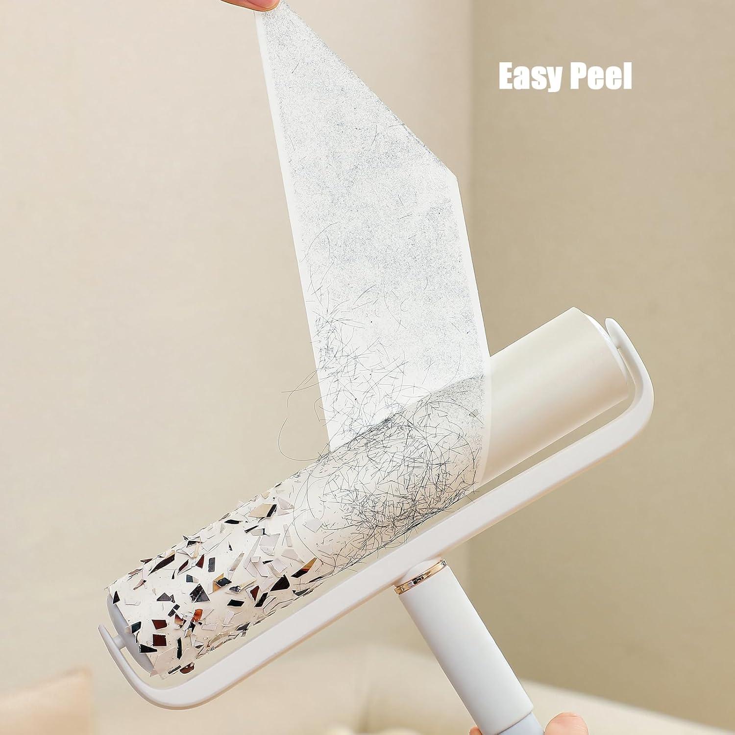 Rodillo de Pelusa MINGRACE con Mango Largo y 3 Rollos