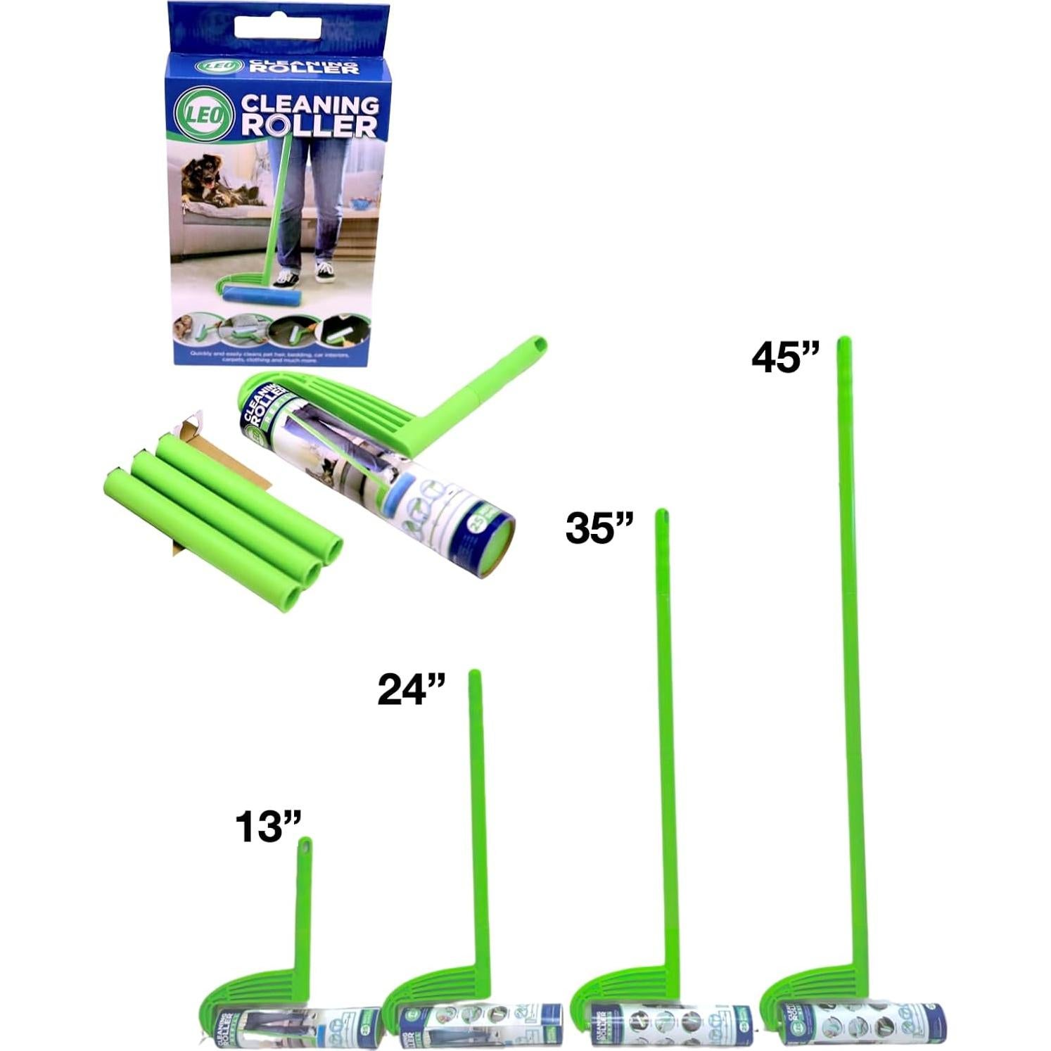 Rodillo Quitapelusas Leo Large 25 Hojas 10 Pulgadas Extensible