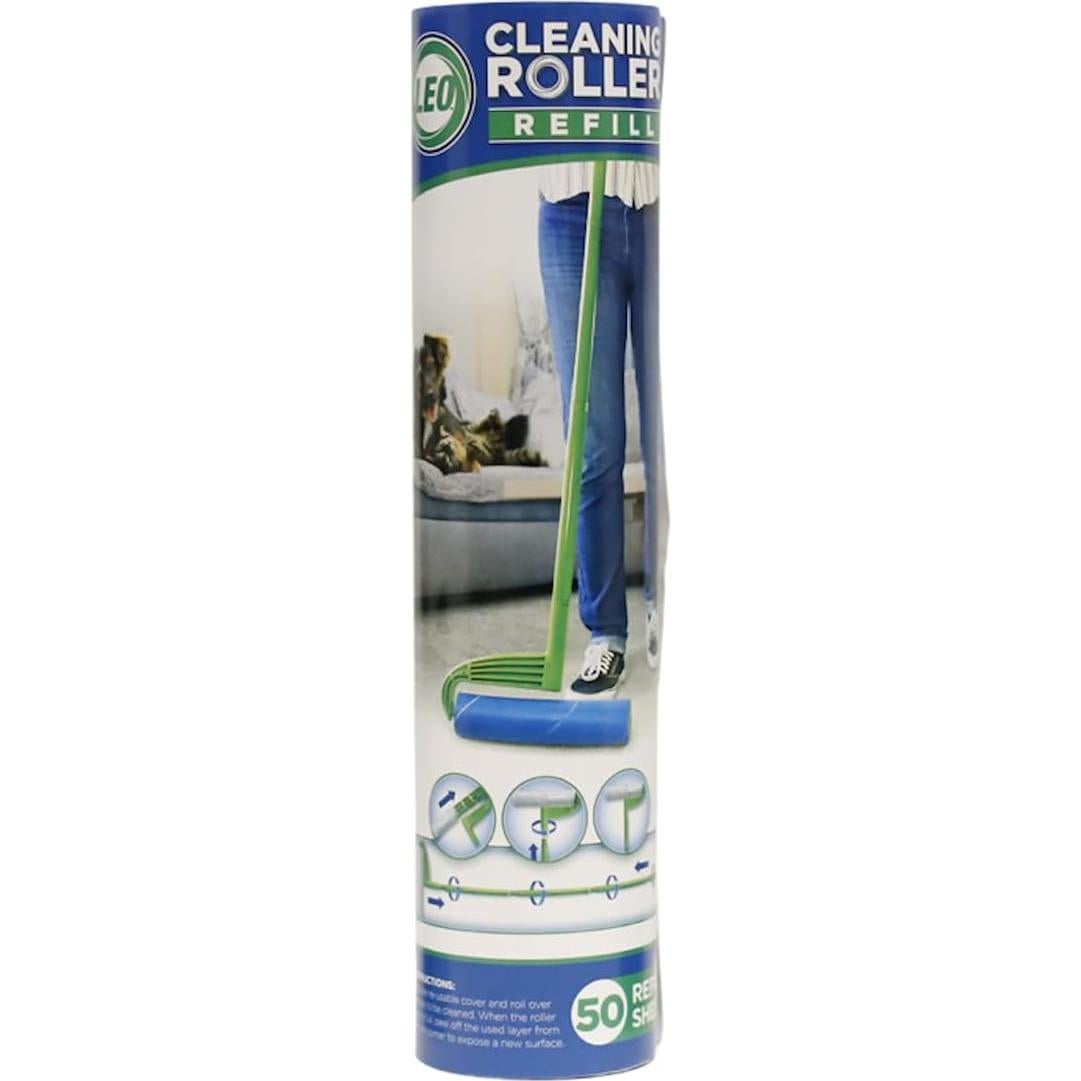 Rodillo Quitapelusas Leo Large 25 Hojas 10 Pulgadas Extensible