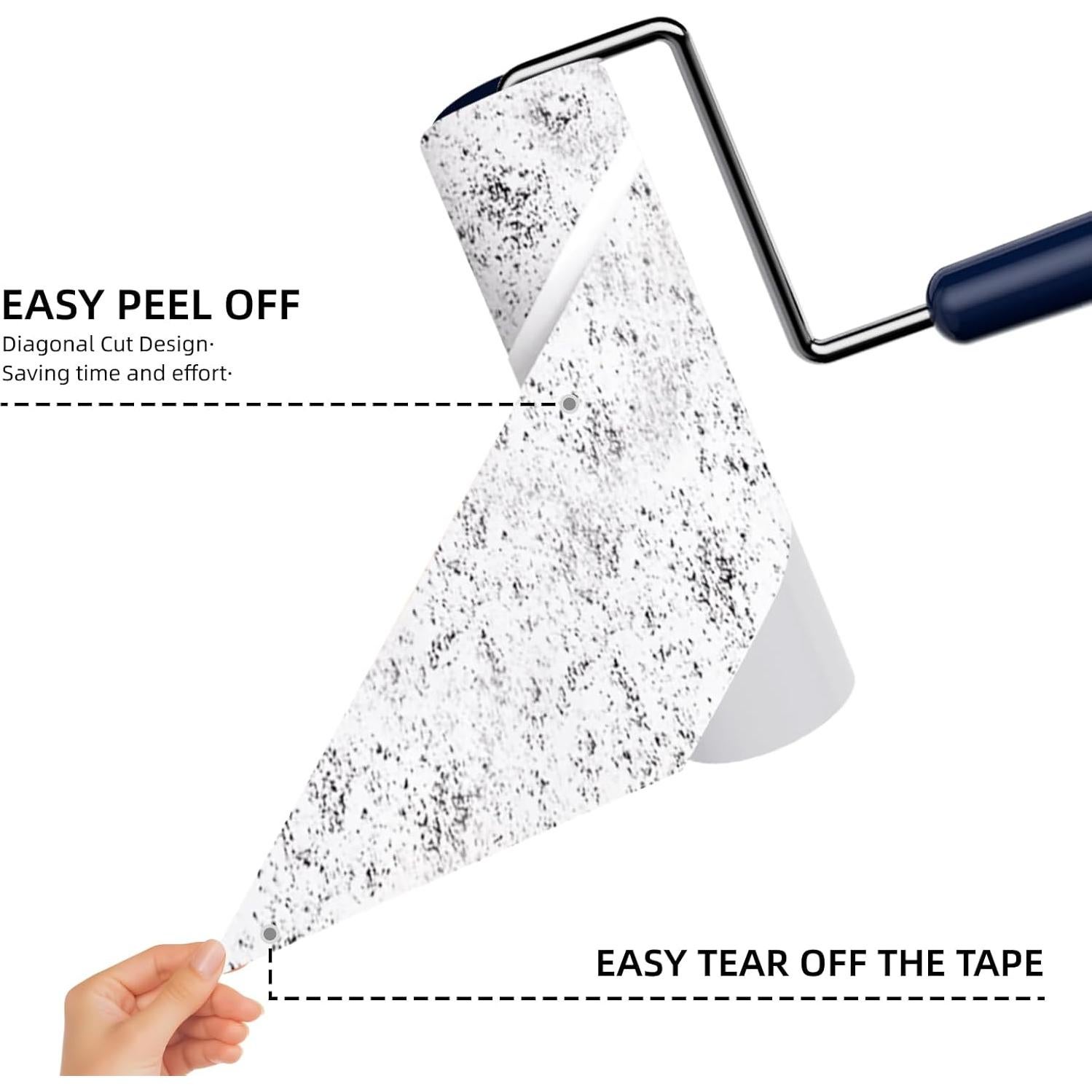 Rodillo de Pelusa JoviQ Extra Pegajoso 16 cm con 240 Hojas