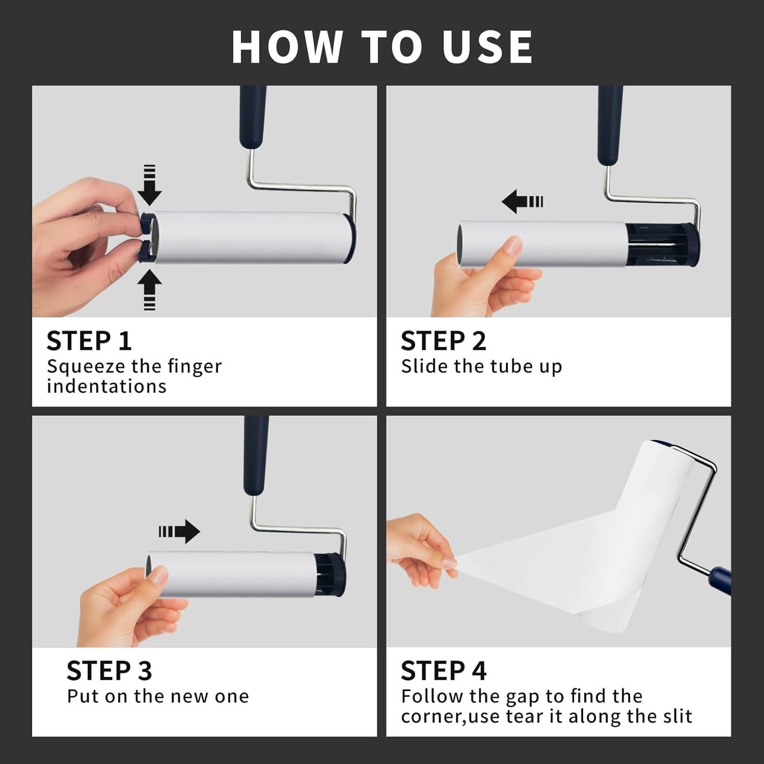 Rodillo de Pelusa JoviQ Extra Pegajoso 16 cm con 240 Hojas