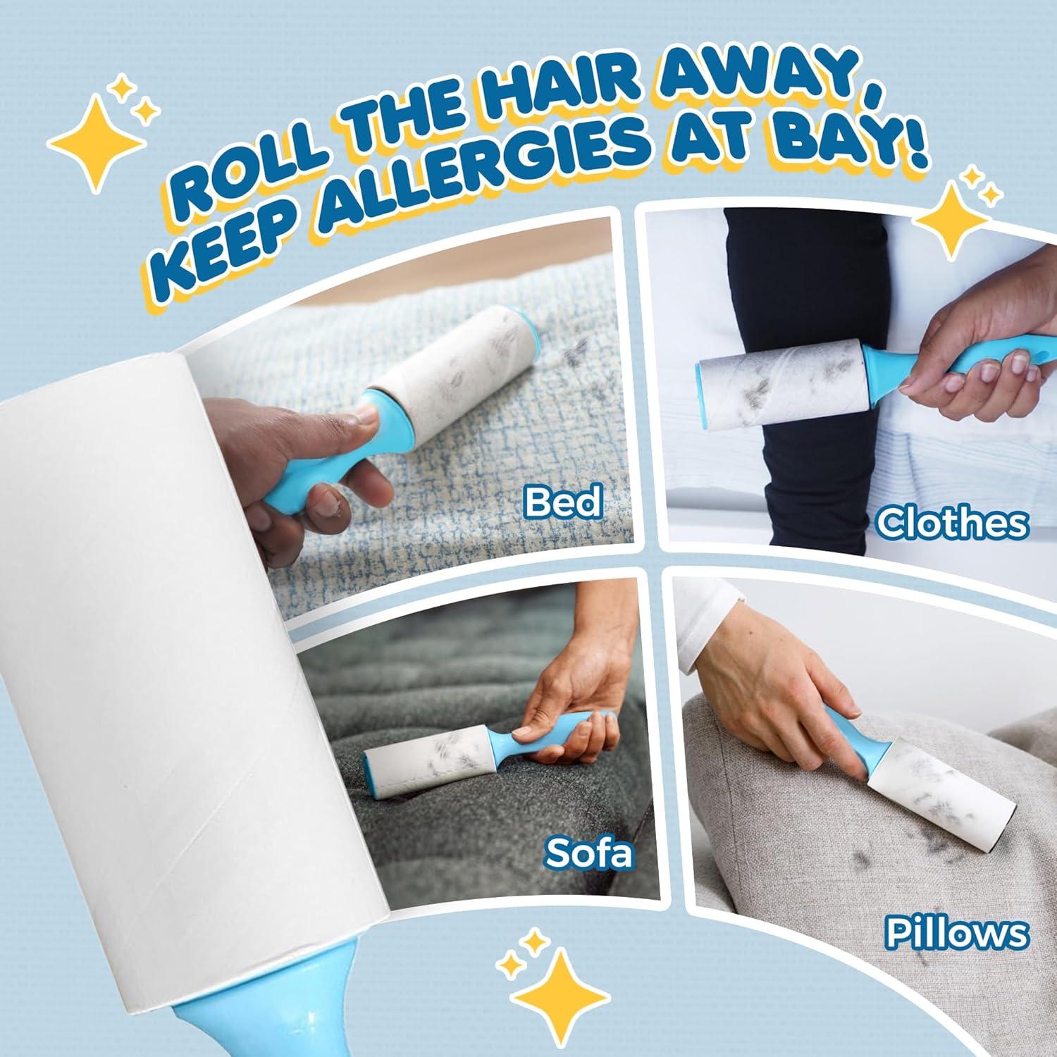 Rodillos Adhesivos SunGrow para Mascotas, 2 Portátiles 20.32 cm