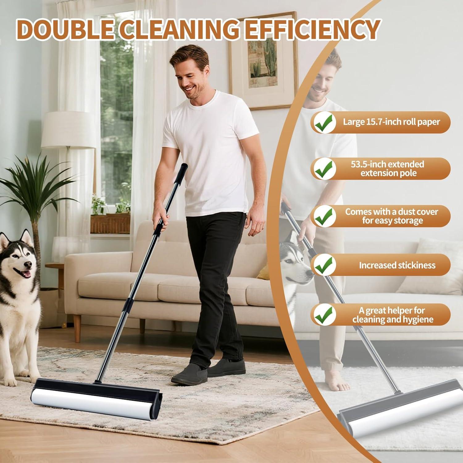 Rodillo de Pelusa Jumbo Shijie 15.74" Extra Pegajoso 360 Hojas