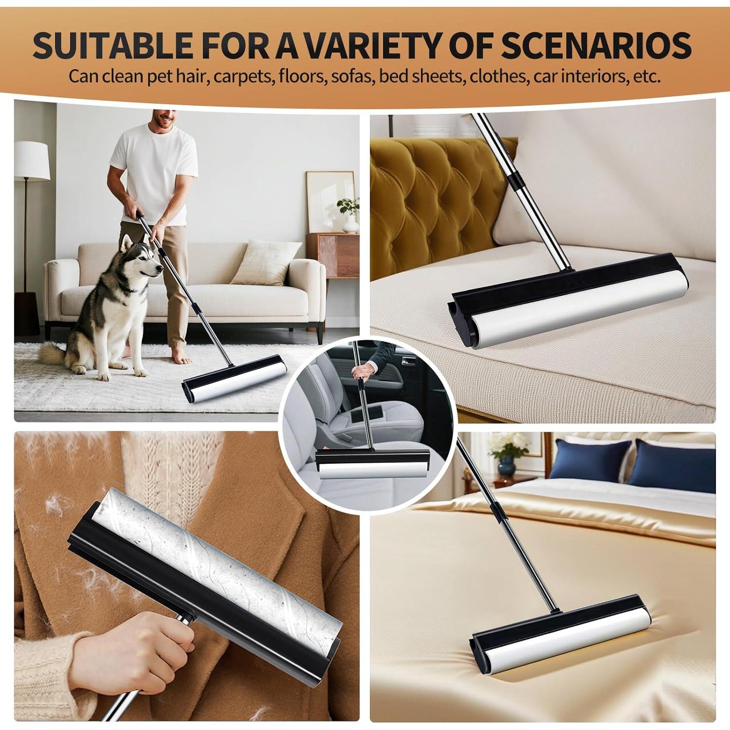 Rodillo de Pelusa Jumbo Shijie 15.74" Extra Pegajoso 360 Hojas