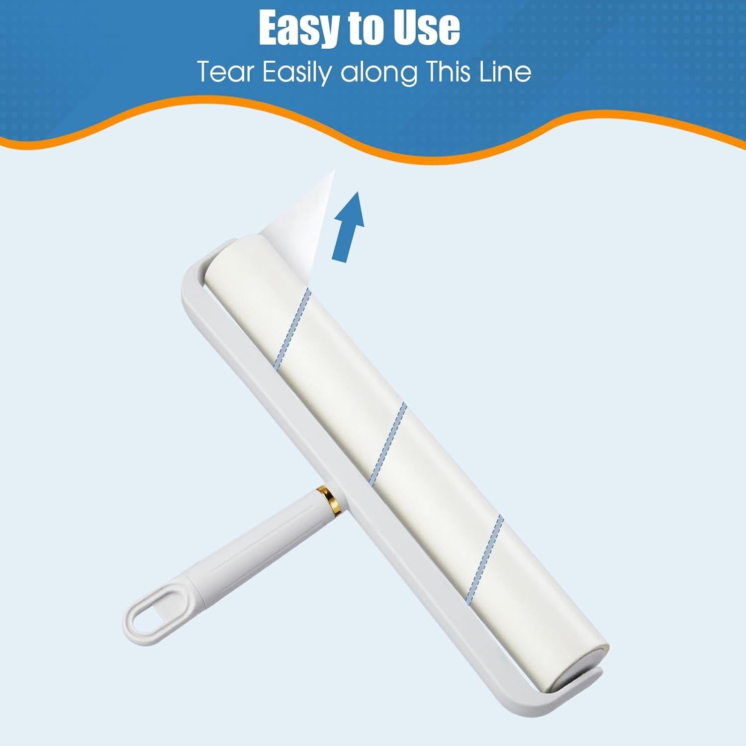 Rodillo de Pelusa Grande DYMOLL 14.17" Extra Pegajoso 360 Hojas