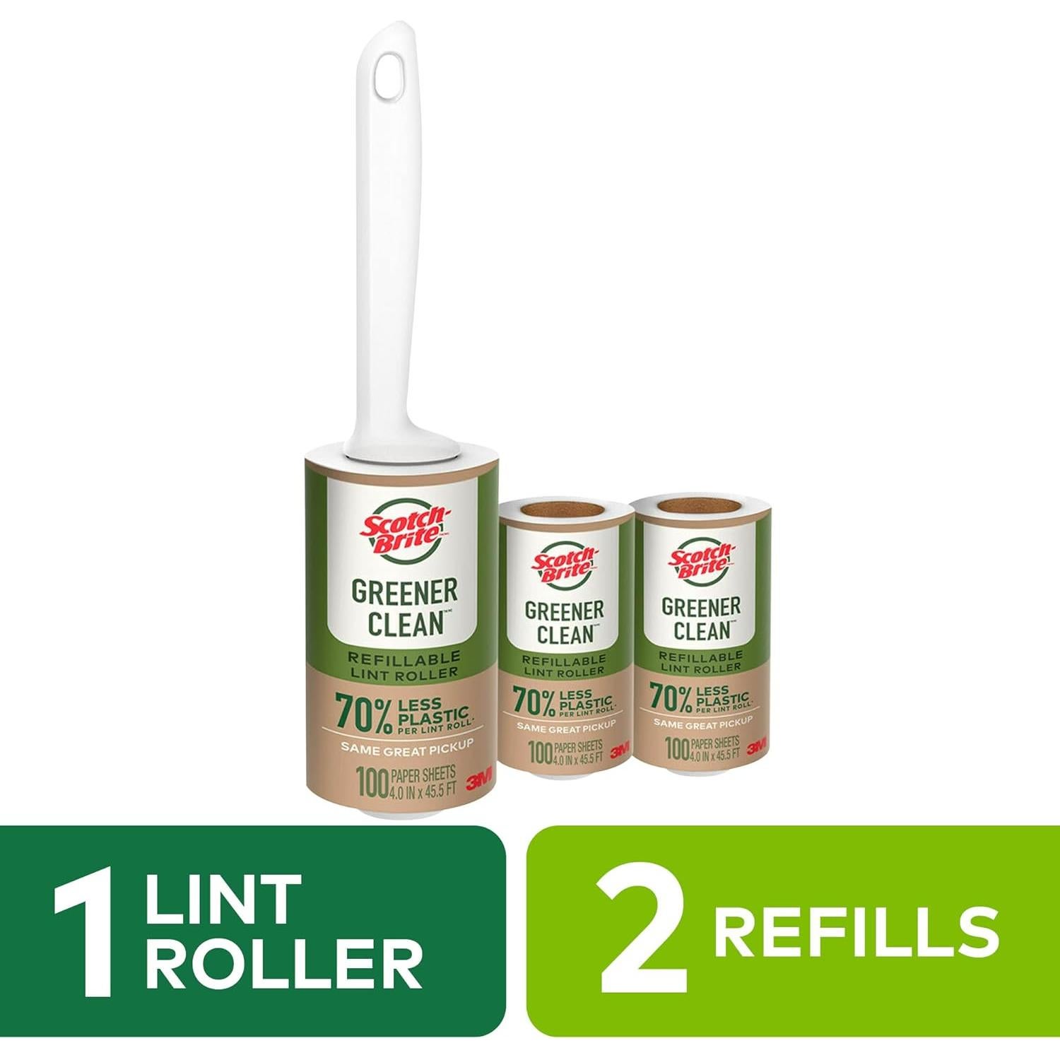 Rodillo Quitapelusas Scotch-Brite Greener Clean Reutilizable