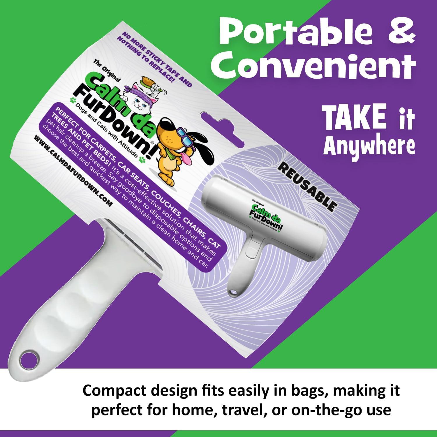 Rodillo Removedor de Pelo de Mascotas Calm Da Fur Down - Reutilizable