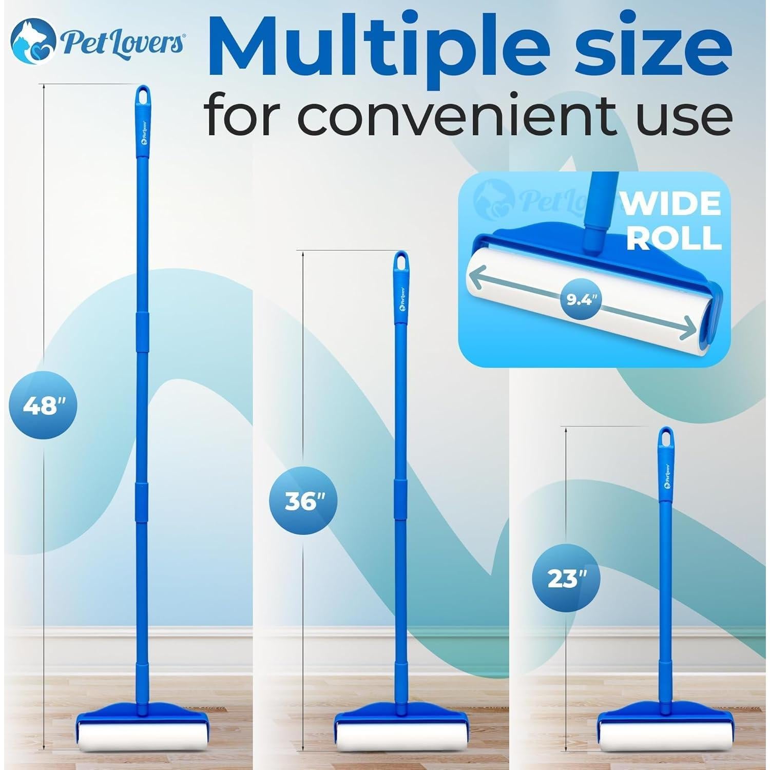 Rodillo de Pelusa Extra Grande PetLovers 400 Hojas 24 cm