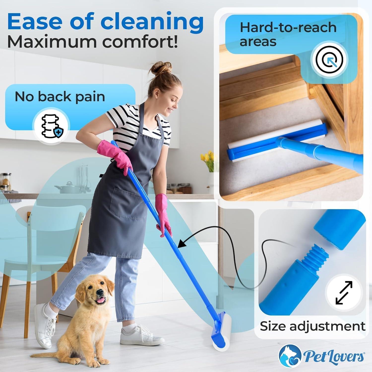 Rodillo de Pelusa Extra Grande PetLovers 400 Hojas 24 cm