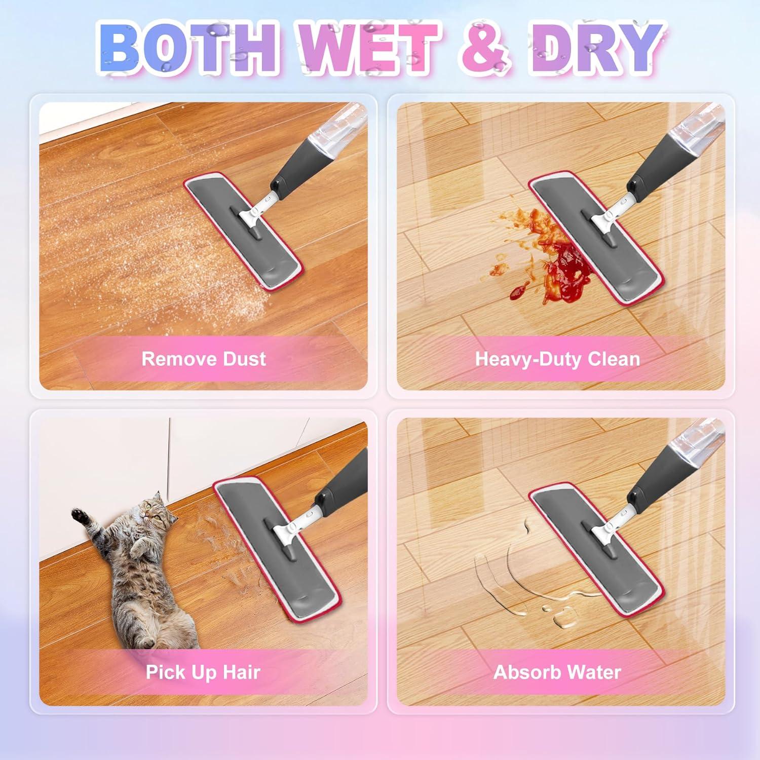 Paños de Microfibra Reutilizables iKEEPOW para Mop Rubbermaid 41.91 cm