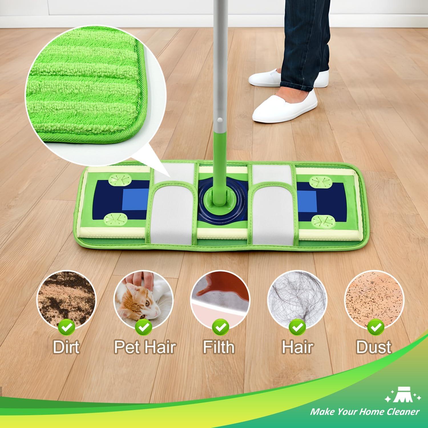 Paquete de 4 almohadillas de microfibra Swiffer XL reutilizables