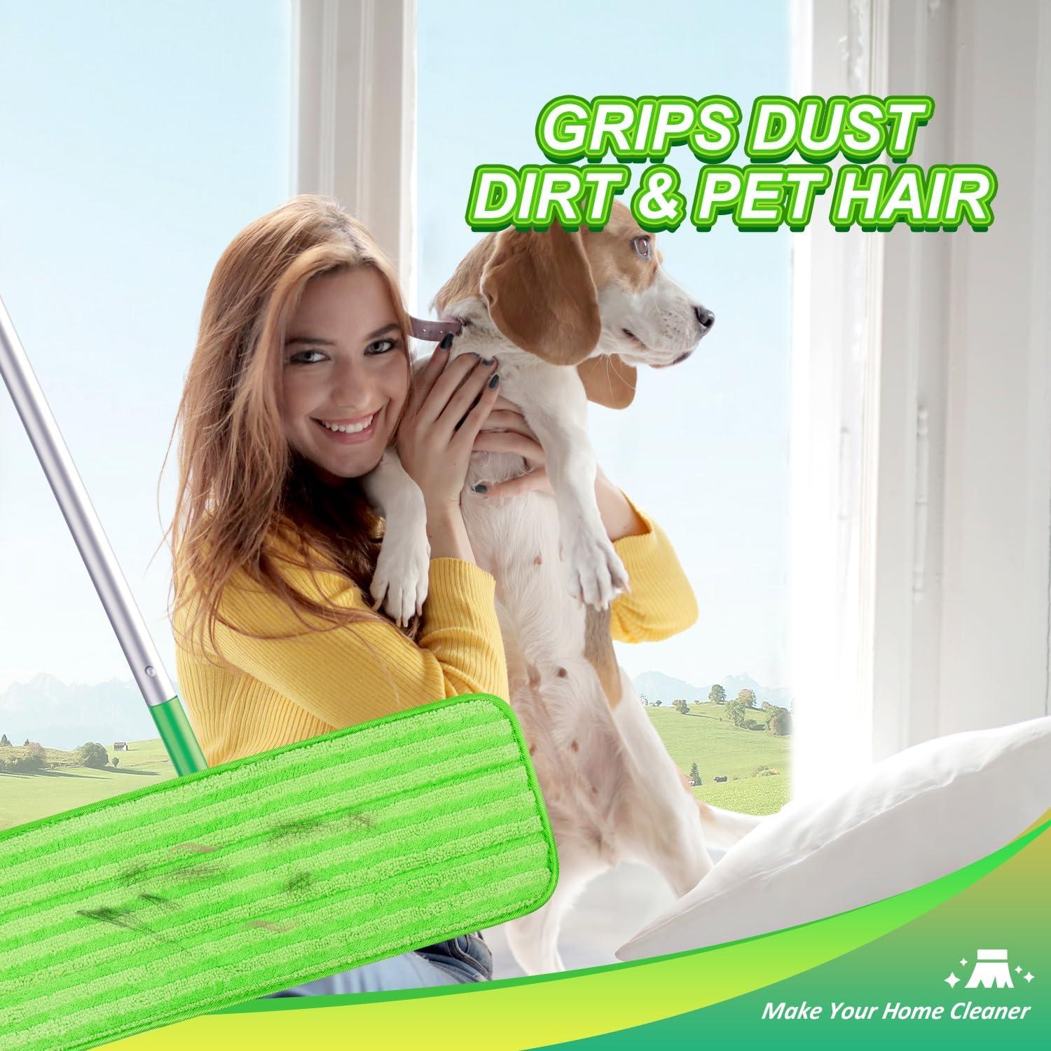 Paquete de 4 almohadillas de microfibra Swiffer XL reutilizables