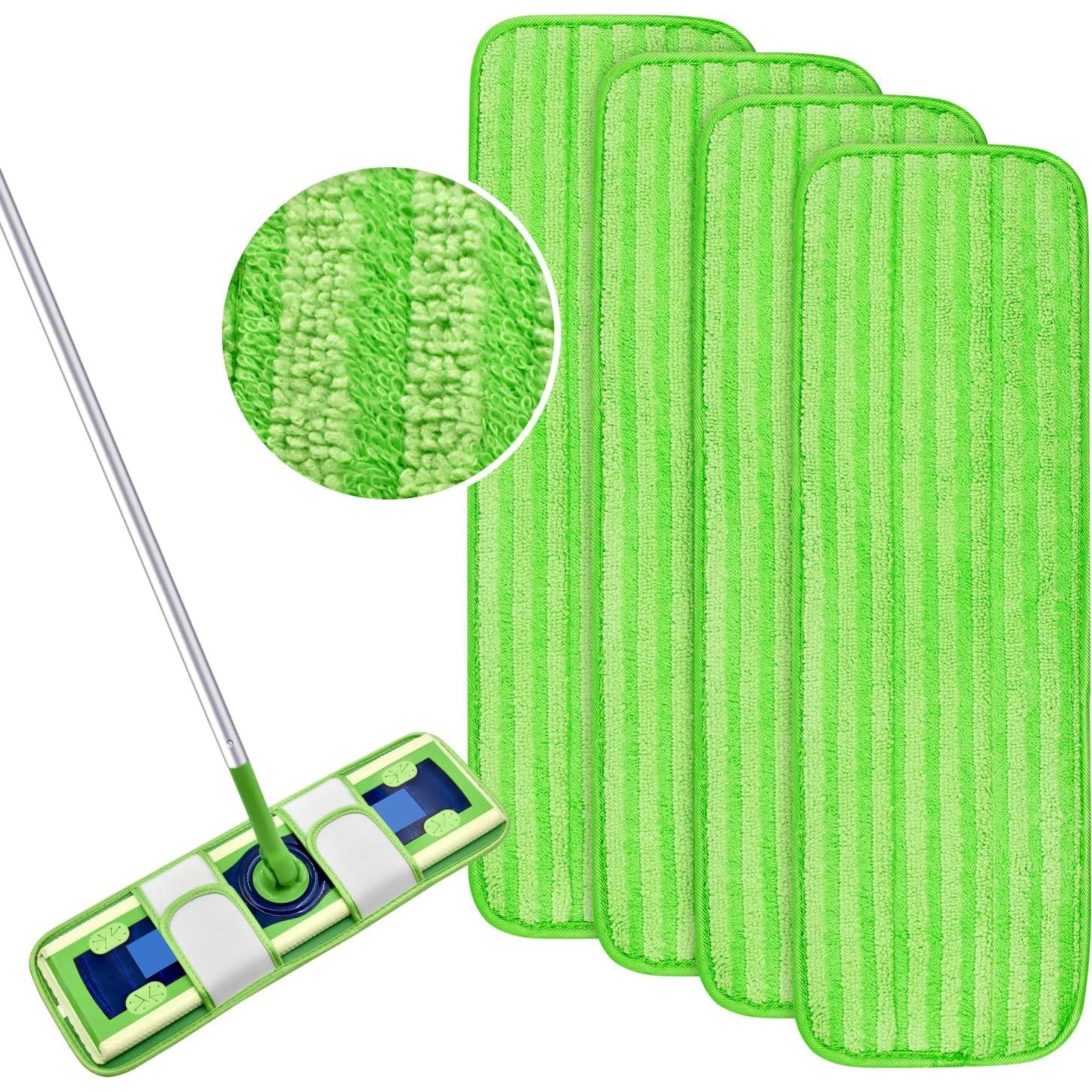 Paquete de 4 almohadillas de microfibra Swiffer XL reutilizables