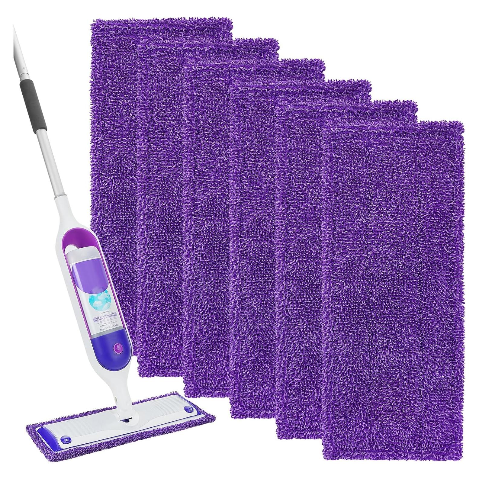 Paños Reutilizables KEEPOW para Mopa Eléctrica Swiffer - 6 Unidades