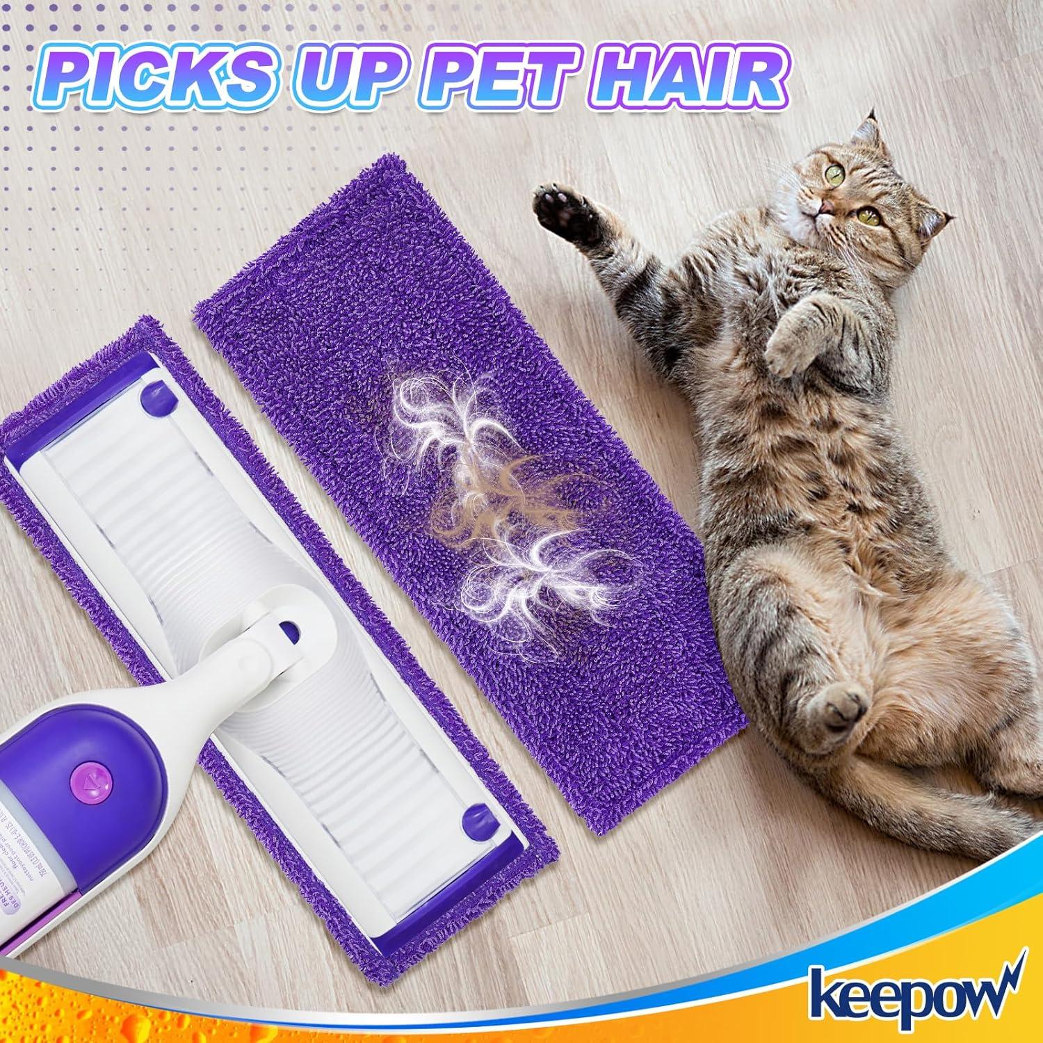 Paños Reutilizables KEEPOW para Mopa Eléctrica Swiffer - 6 Unidades