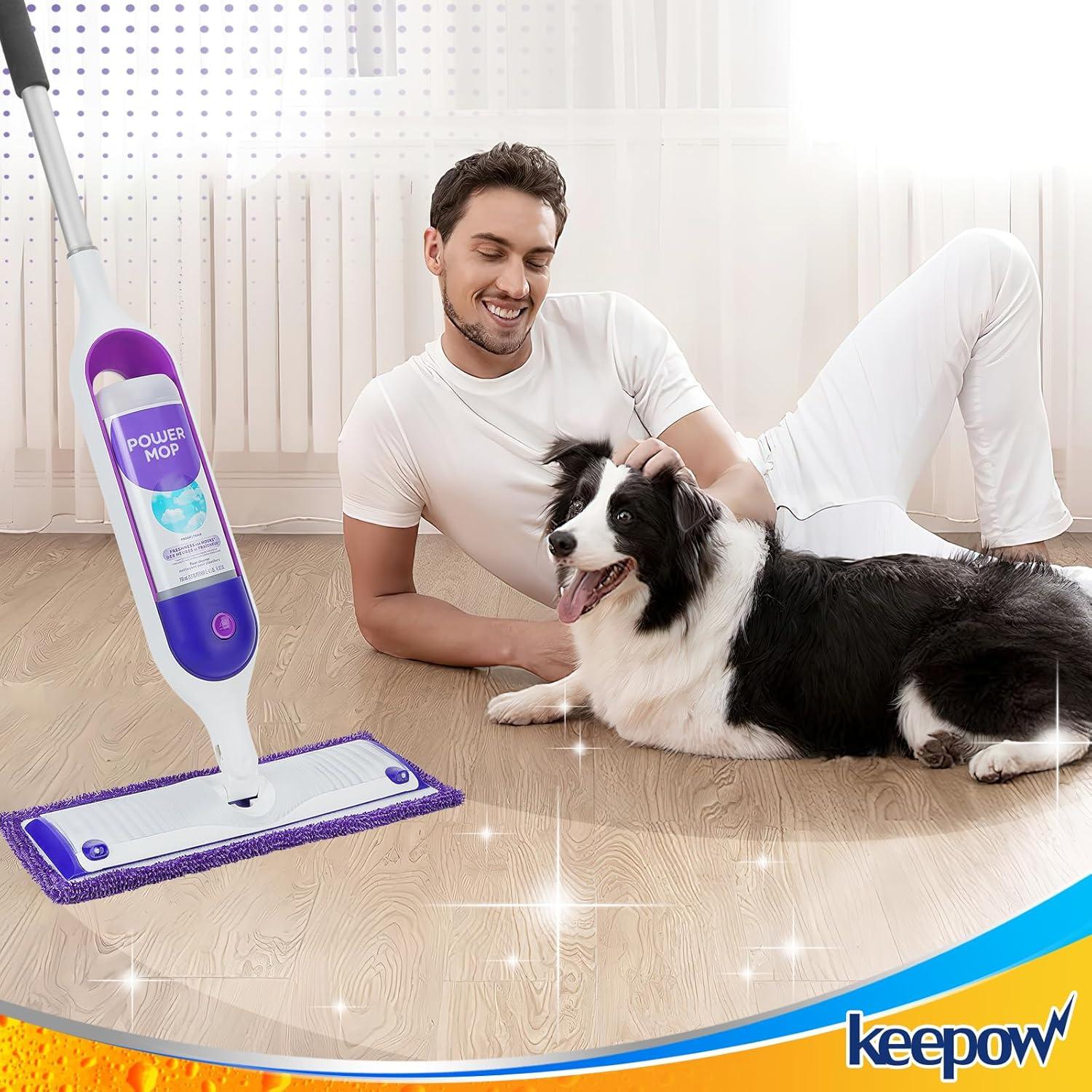 Paños Reutilizables KEEPOW para Mopa Eléctrica Swiffer - 6 Unidades