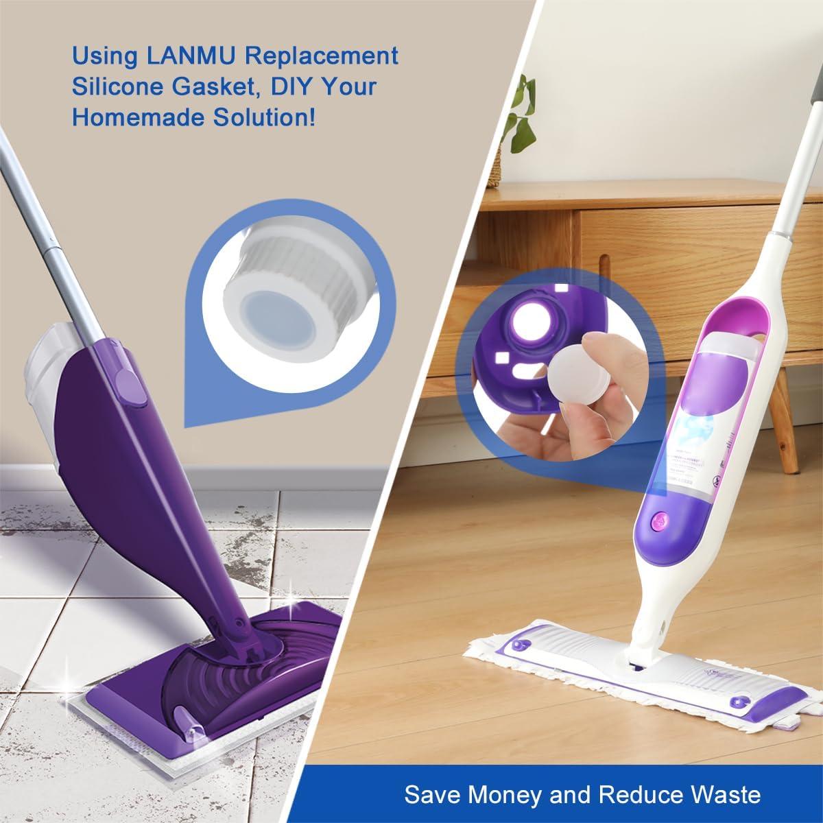 Junta de Silicona LANMU para Botellas Swiffer Wet Jet - Paquete de 10