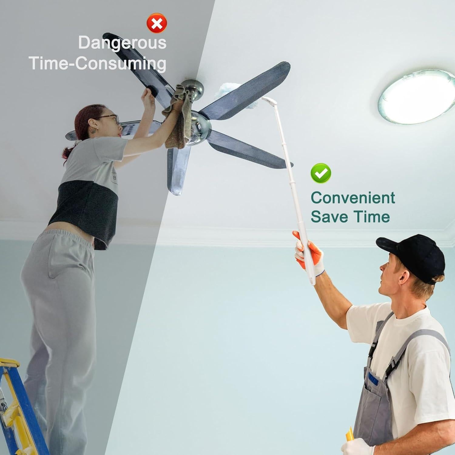 Mango Extensible de Reemplazo KeFanta para Duster Swiffer