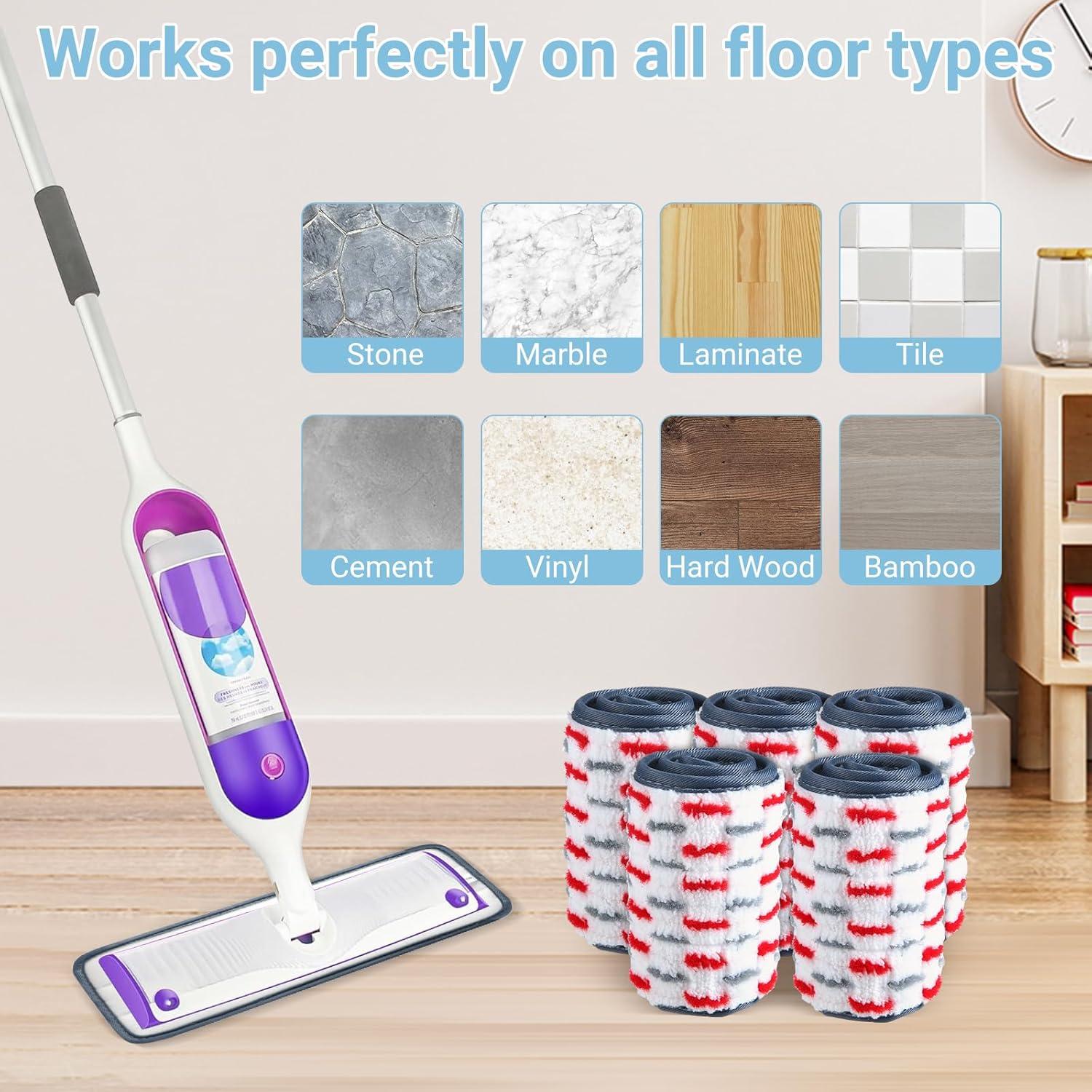 Paños de Mopa Reutilizables Dovesail para Swiffer PowerMop - 5 Piezas