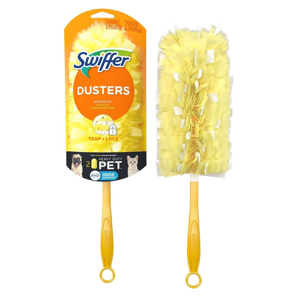 Kit de Inicio Swiffer Duster para Mascotas - 1 Mango y 2 Plumones