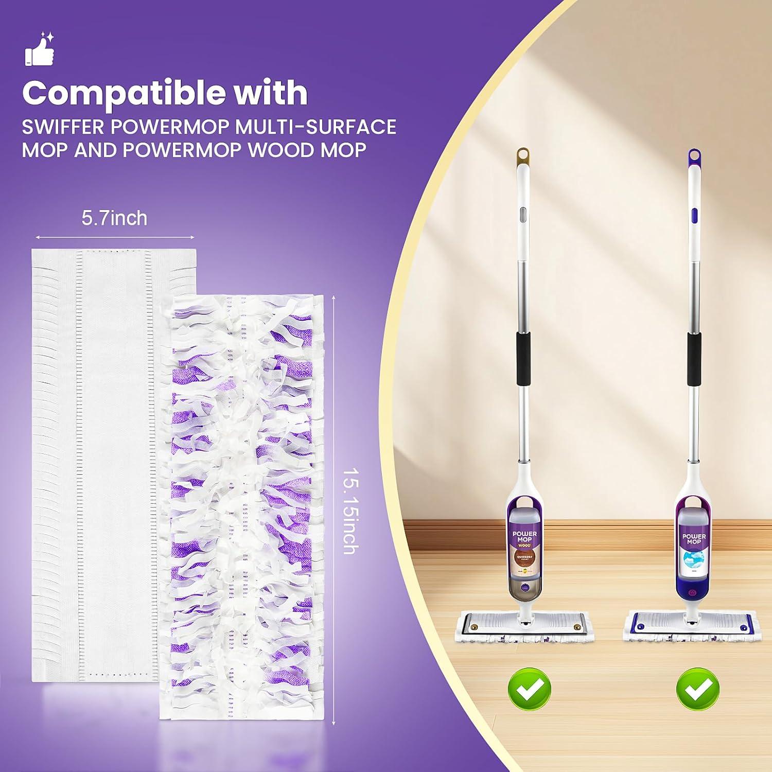 40 Almohadillas Desechables Fenkabs para Trapeador Power Mop