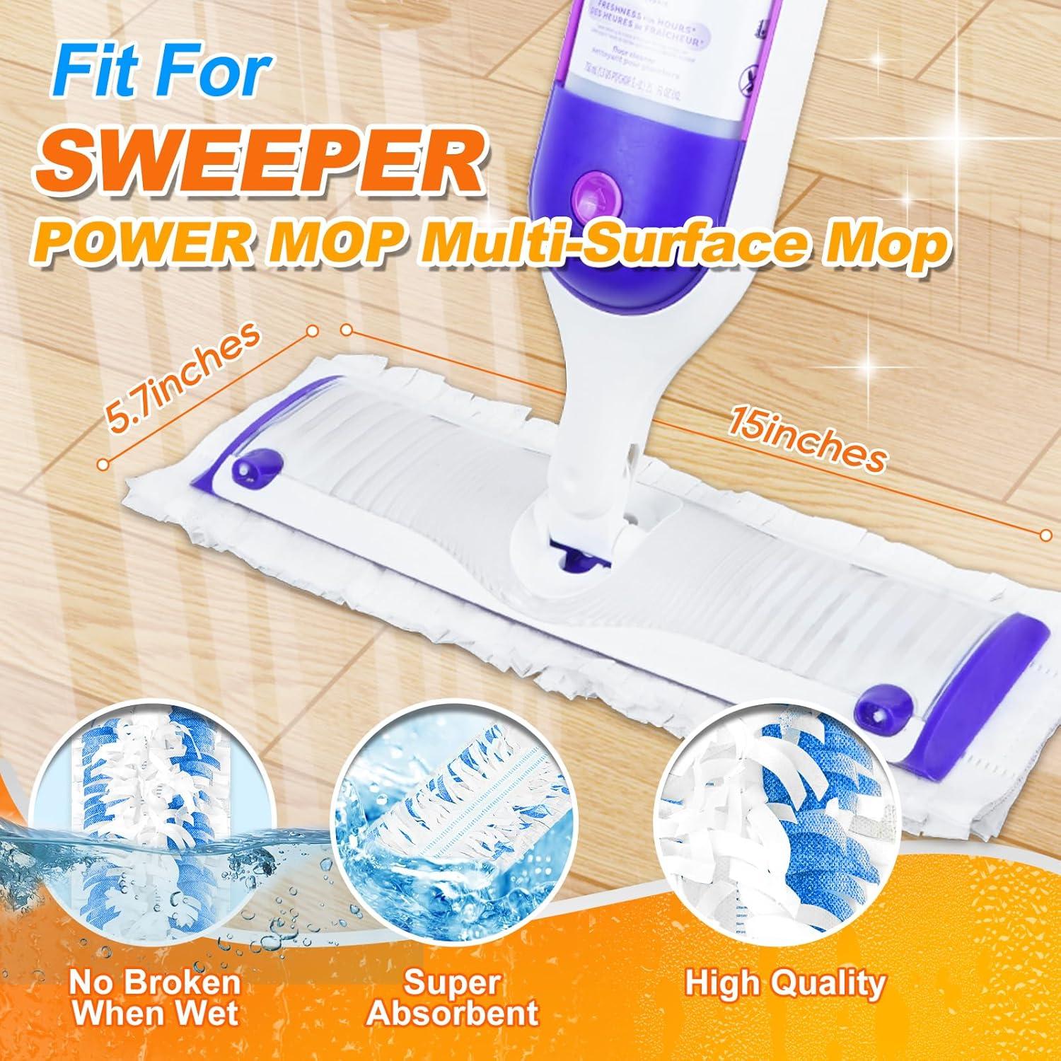 20 Almohadillas Desechables para Trapeador MyKEEPOW Power Mop