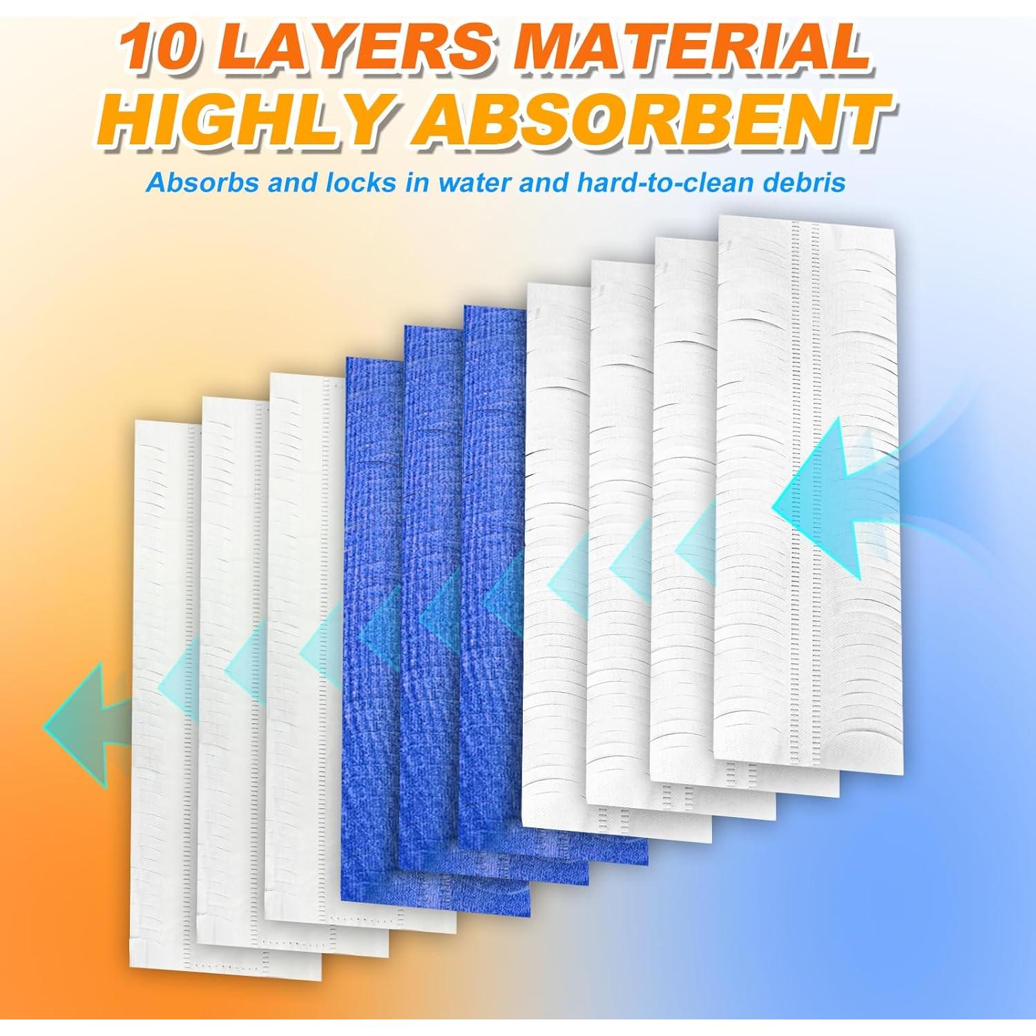 20 Almohadillas Desechables para Trapeador MyKEEPOW Power Mop