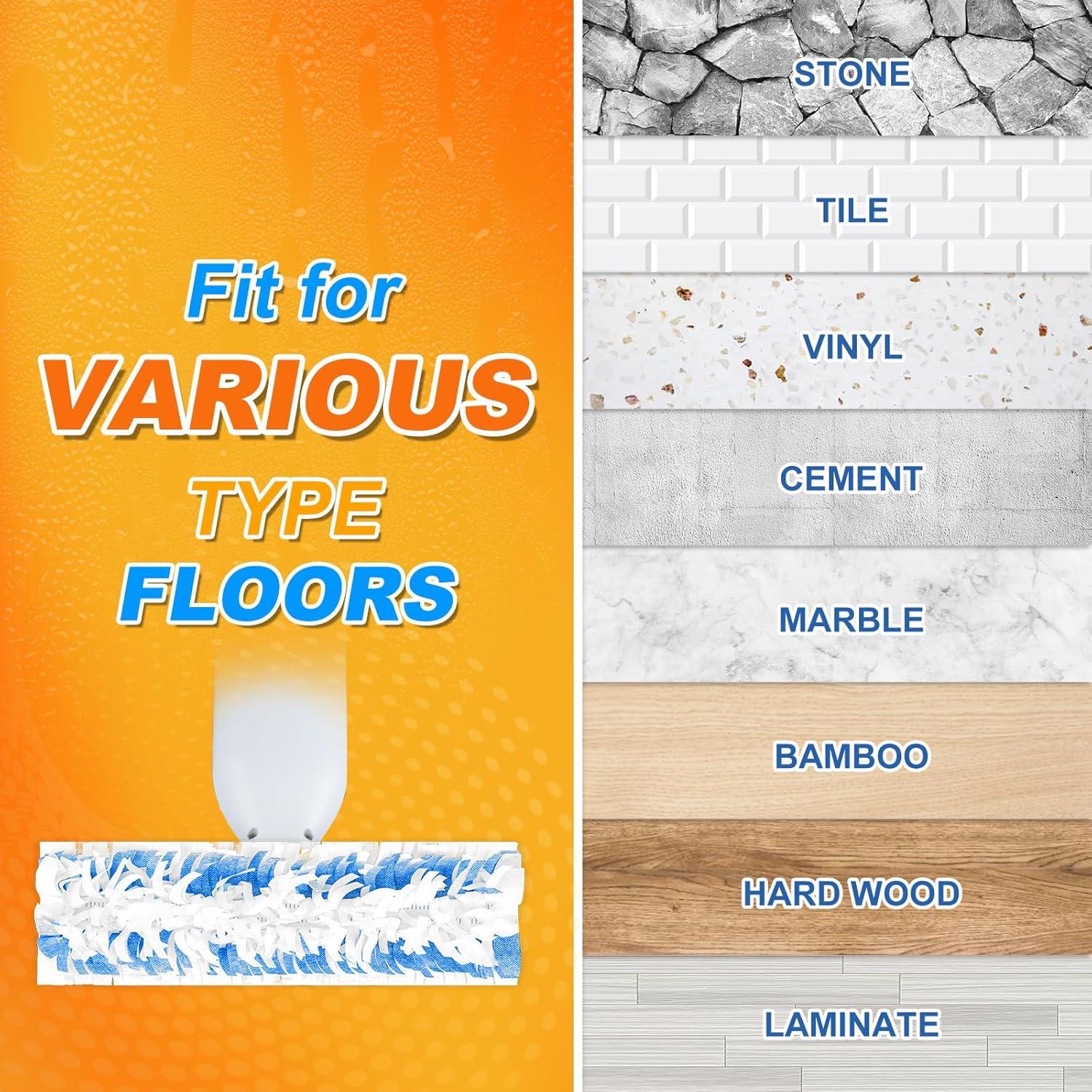 20 Almohadillas Desechables para Trapeador MyKEEPOW Power Mop