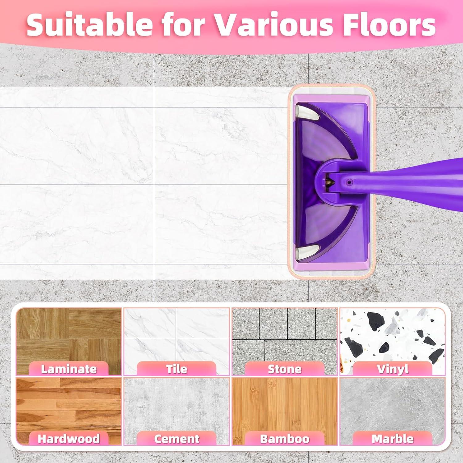 Paños de Mopa Reutilizables LOVECO para Swiffer Wet Jet - 6 Unidades