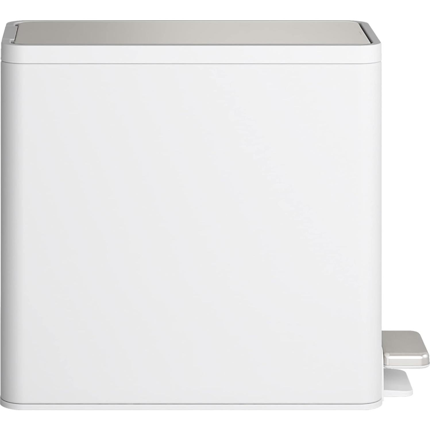 Cubo de Basura Kohler 9.46L con Pedal Cierre Silencioso Blanco