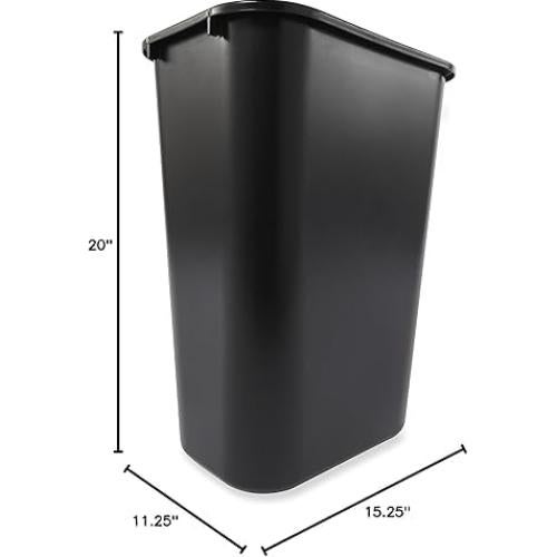 Contenedor de Basura Rubbermaid 38.8L Negro Apilable