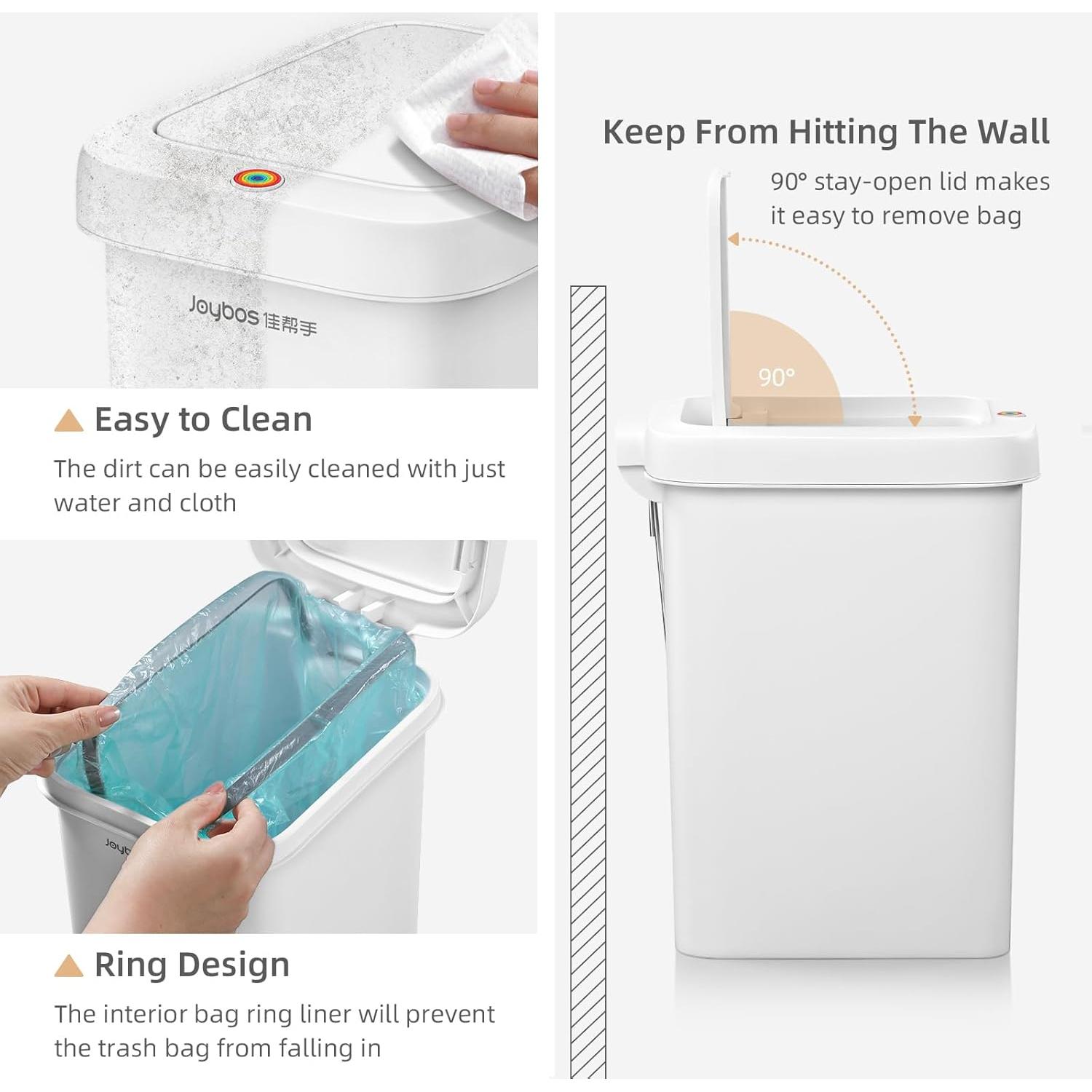 Cubo de Basura Slim MOPALL 7.57L con Tapa y Pedal