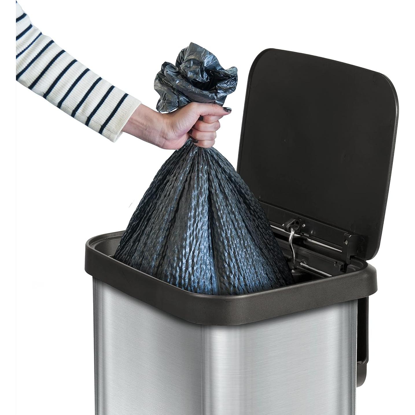 Cubeta de Basura Glad Acero Inoxidable 75.7L con Tapa y Pedal