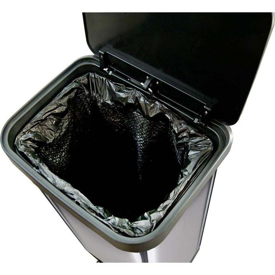 Cubeta de Basura Glad Acero Inoxidable 75.7L con Tapa y Pedal