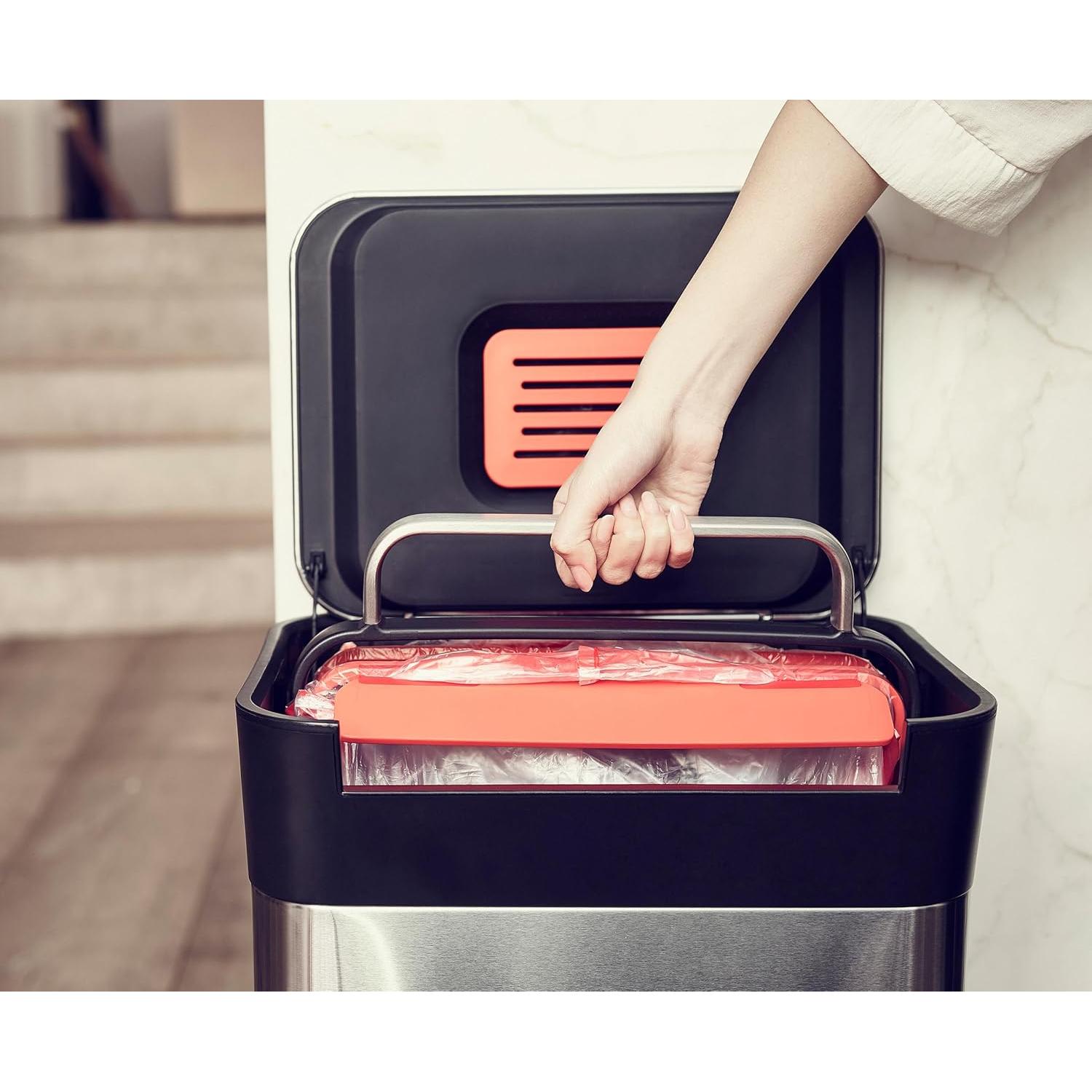 Cubeta de Basura Compresora Joseph Joseph Titan 90L Acero Inoxidable