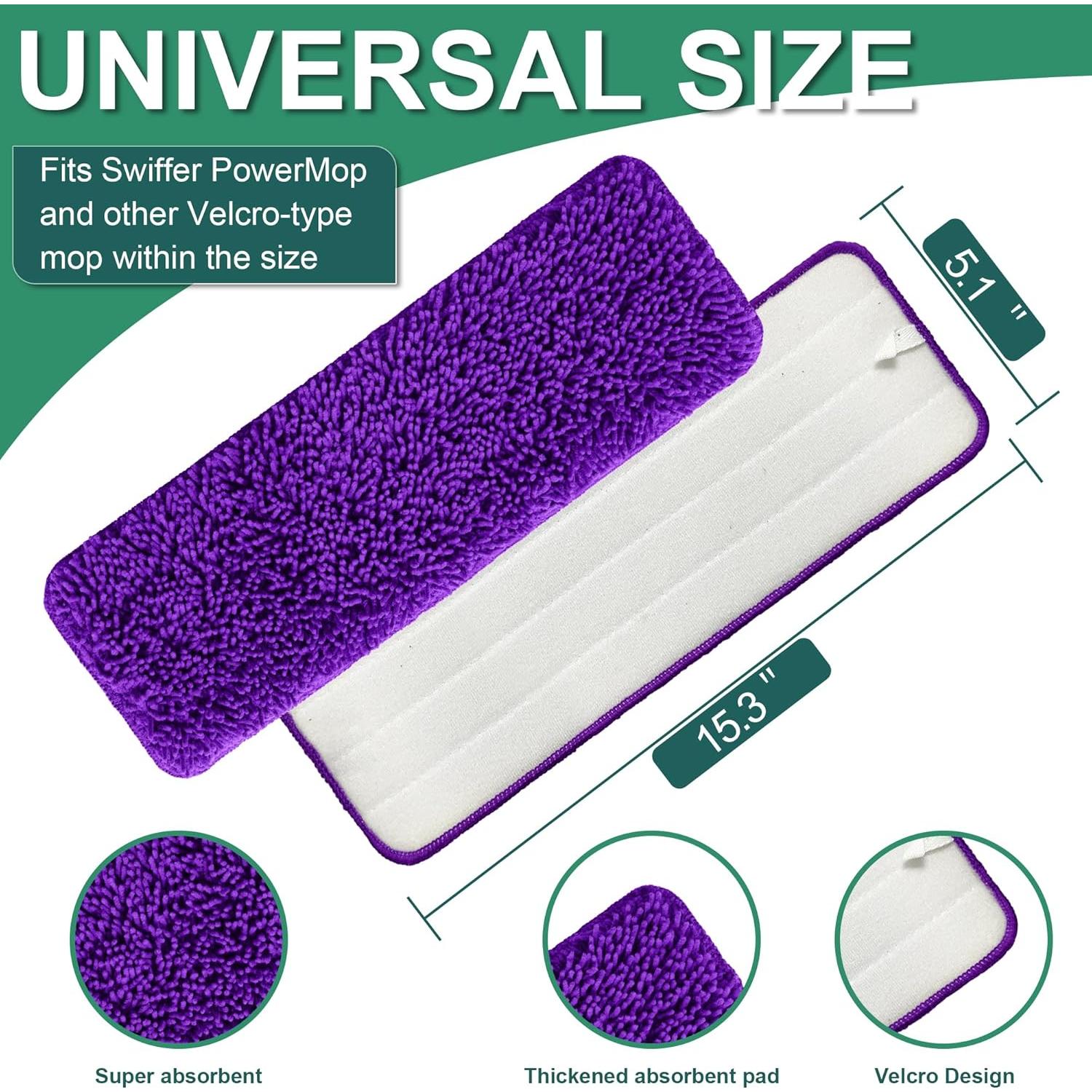 Almohadillas Reutilizables Aifacay para Mopas Swiffer 4 Pcs 38.1 cm